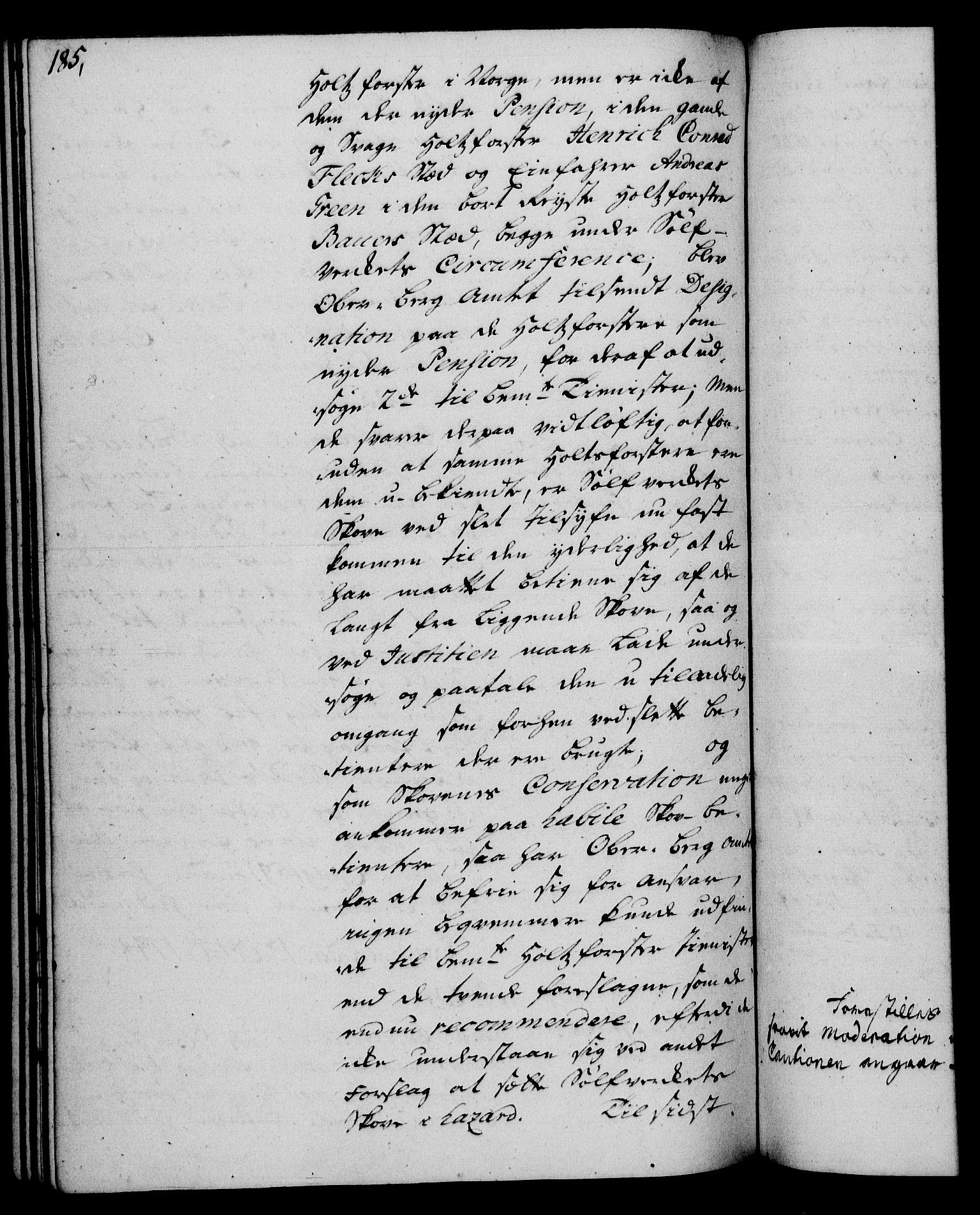 Rentekammeret, Kammerkanselliet, RA/EA-3111/G/Gh/Gha/L0029: Norsk ekstraktmemorialprotokoll (merket RK 53.74), 1748-1749, p. 185