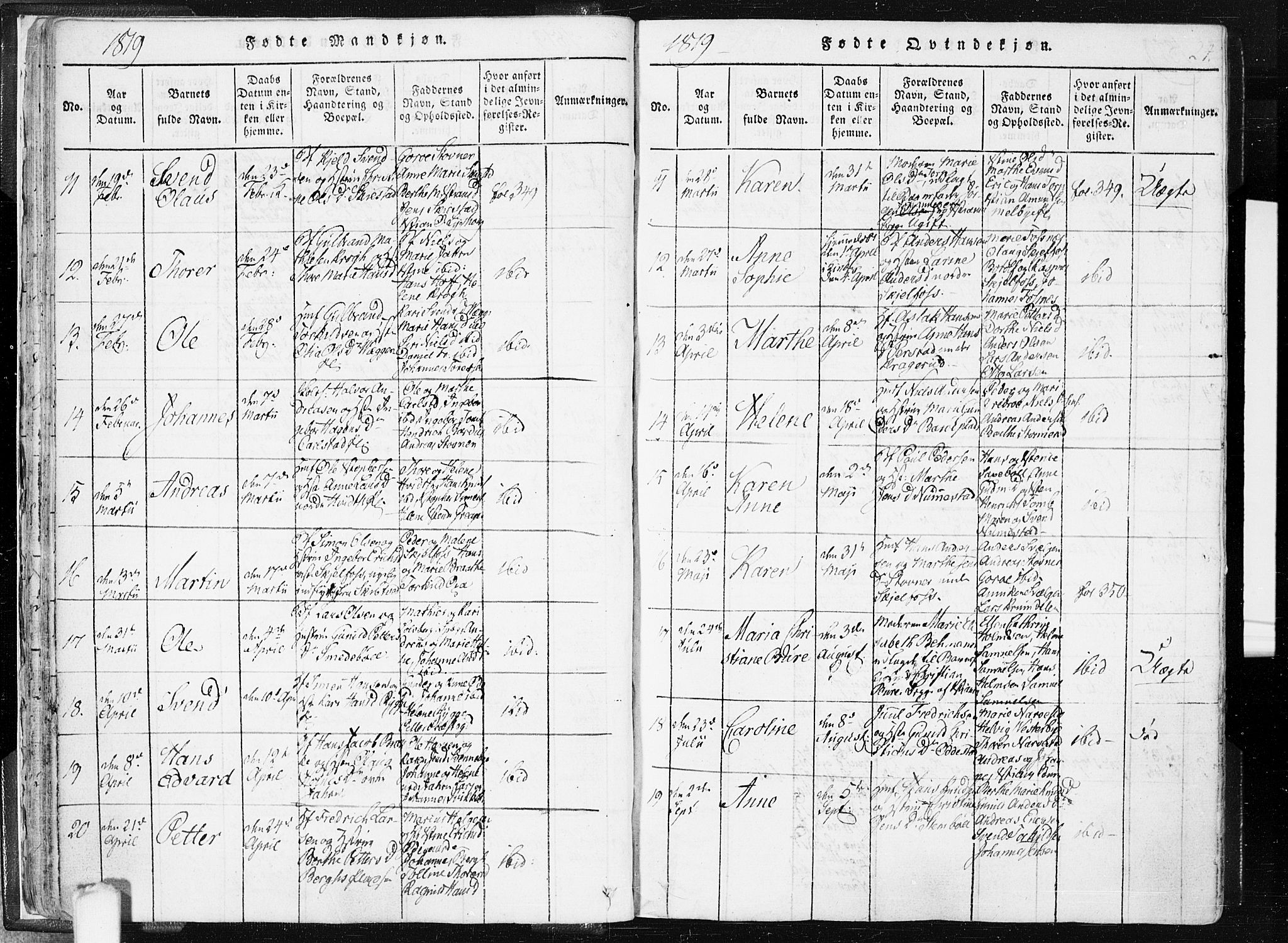 Hobøl prestekontor Kirkebøker, AV/SAO-A-2002/F/Fa/L0002: Parish register (official) no. I 2, 1814-1841, p. 24