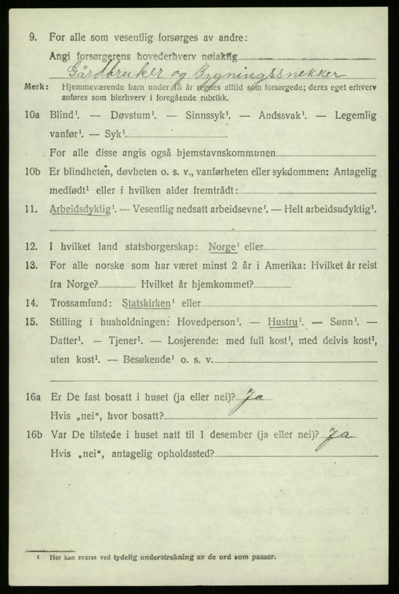 SAB, 1920 census for Eid, 1920, p. 3475