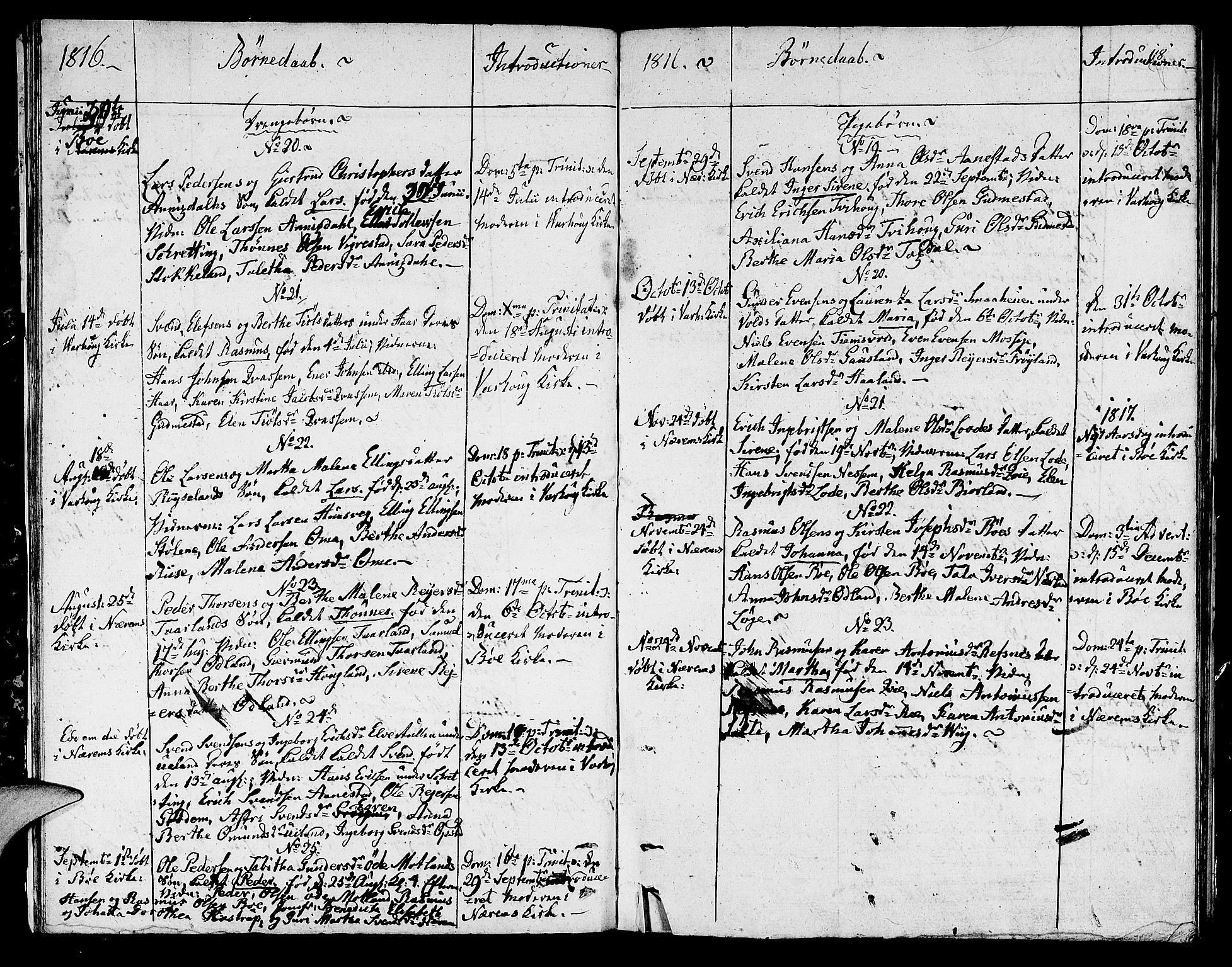 Hå sokneprestkontor, AV/SAST-A-101801/001/30BA/L0002: Parish register (official) no. A 2, 1812-1817, p. 18