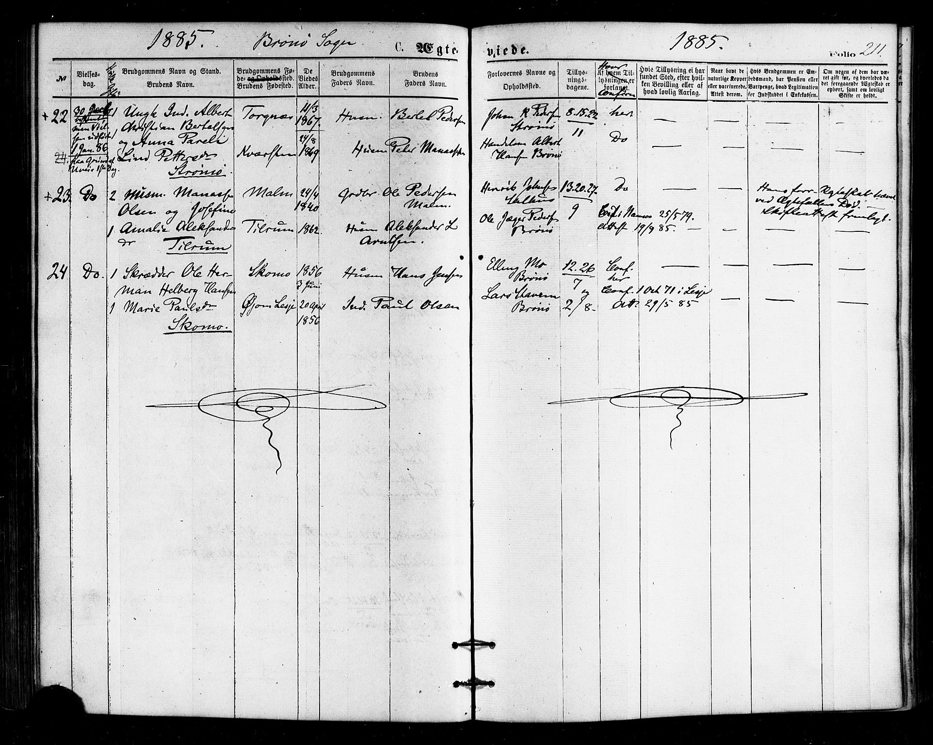 Ministerialprotokoller, klokkerbøker og fødselsregistre - Nordland, AV/SAT-A-1459/813/L0199: Parish register (official) no. 813A09, 1875-1885, p. 211