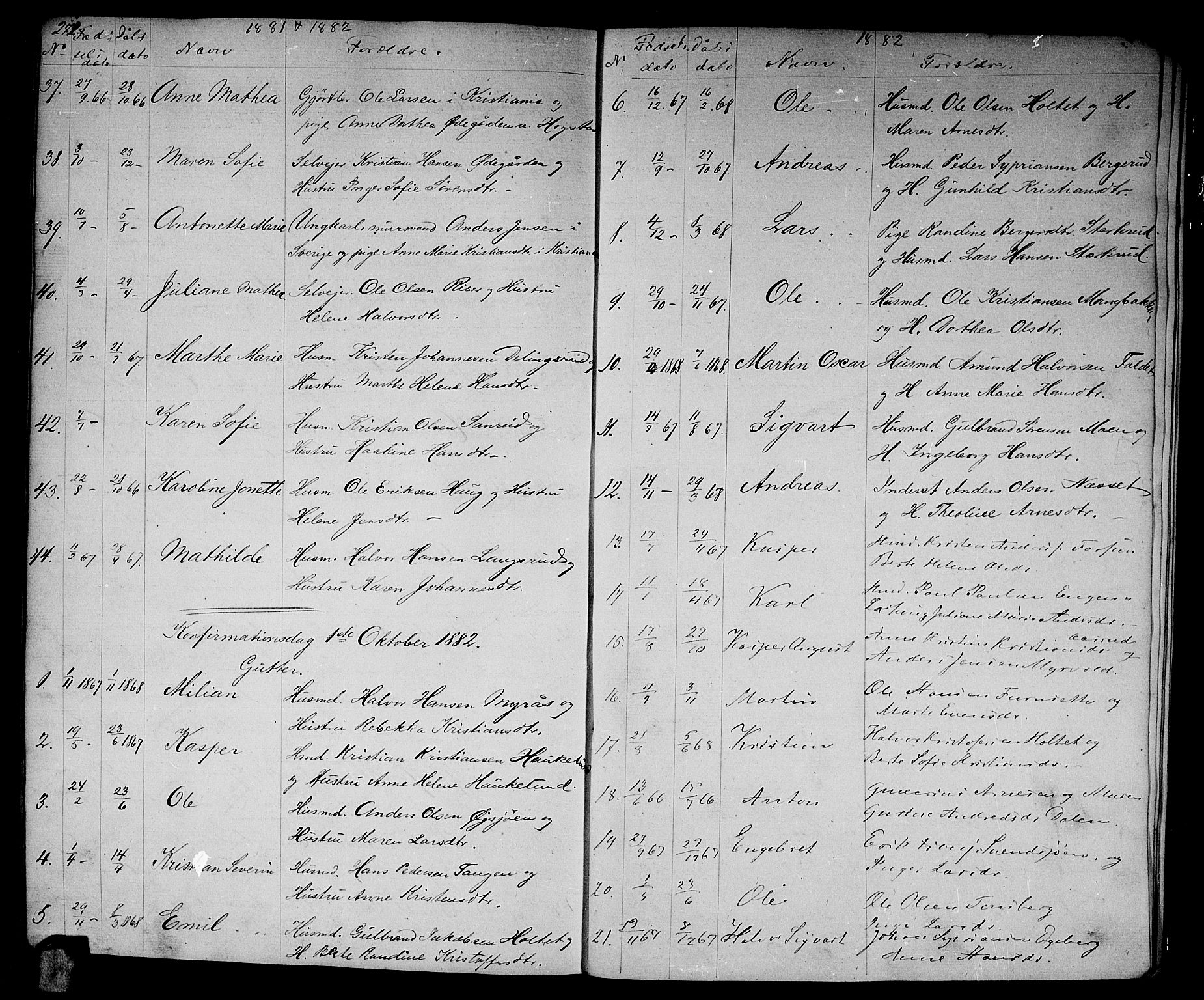 Aurskog prestekontor Kirkebøker, SAO/A-10304a/G/Ga/L0003: Parish register (copy) no. I 3, 1858-1883, p. 272