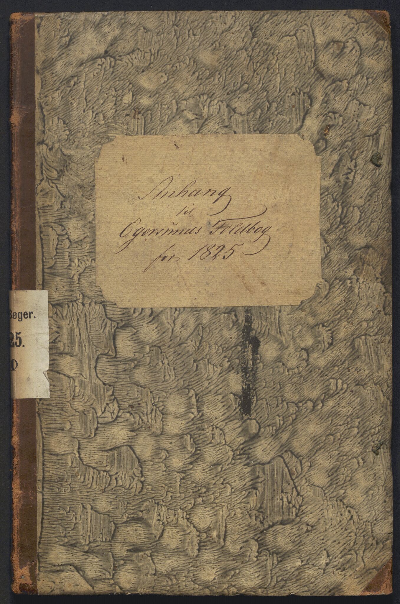 Revisjonsdepartementet, 2. revisjonskontor, AV/RA-S-1115/E/E015/L0060: Egersund: Anhang til tollbok, 1825