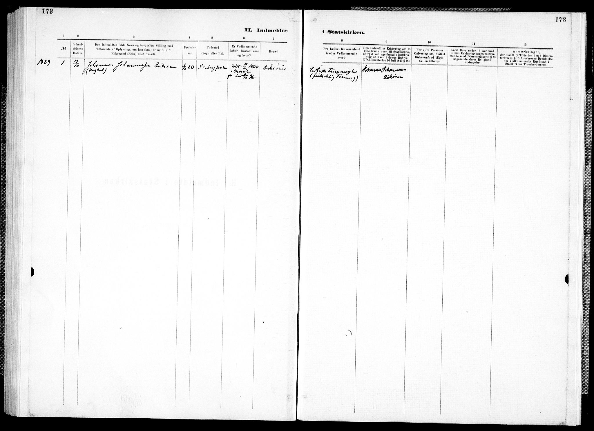 Ministerialprotokoller, klokkerbøker og fødselsregistre - Nord-Trøndelag, SAT/A-1458/733/L0325: Parish register (official) no. 733A04, 1884-1908, p. 173