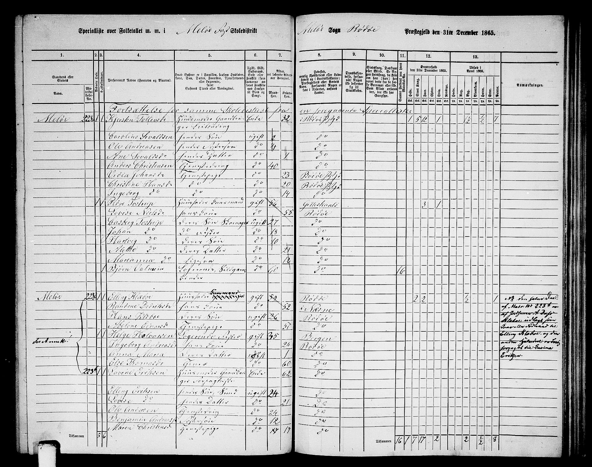 RA, 1865 census for Rødøy, 1865, p. 86