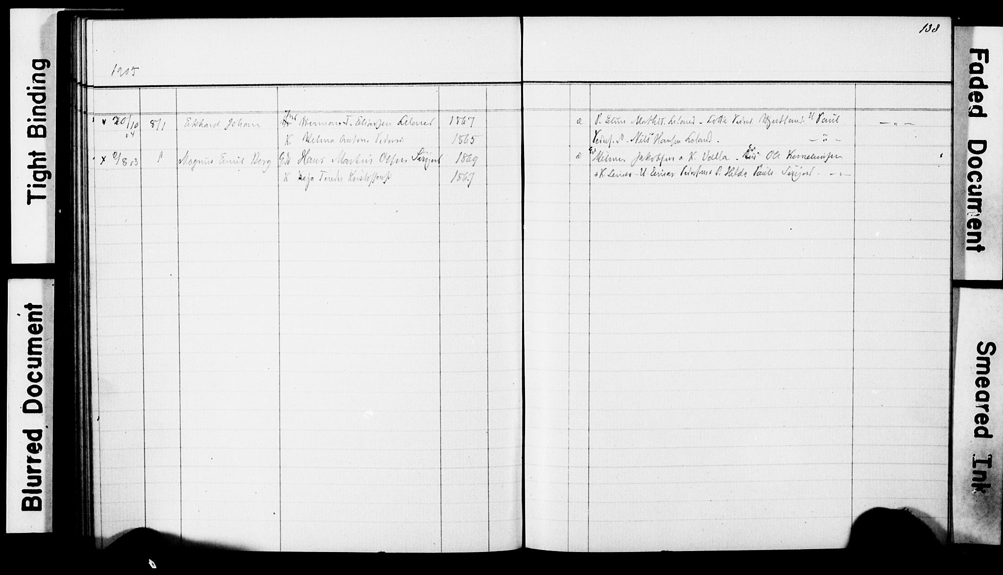 Ministerialprotokoller, klokkerbøker og fødselsregistre - Nordland, AV/SAT-A-1459/830/L0465: Parish register (copy) no. 830C07, 1891-1905, p. 138