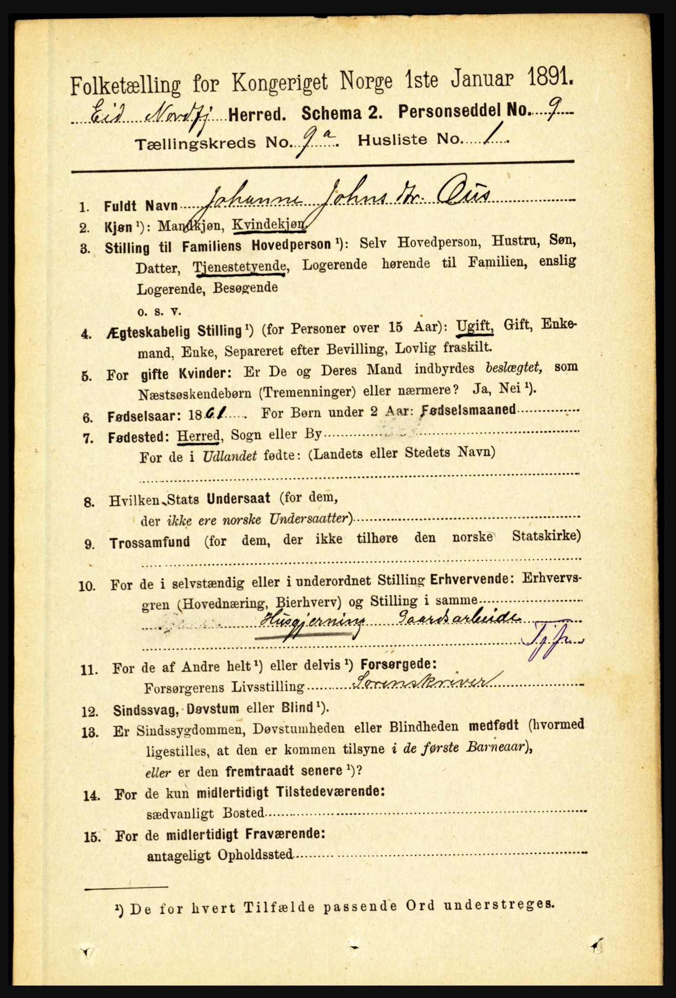 RA, 1891 census for 1443 Eid, 1891, p. 2198
