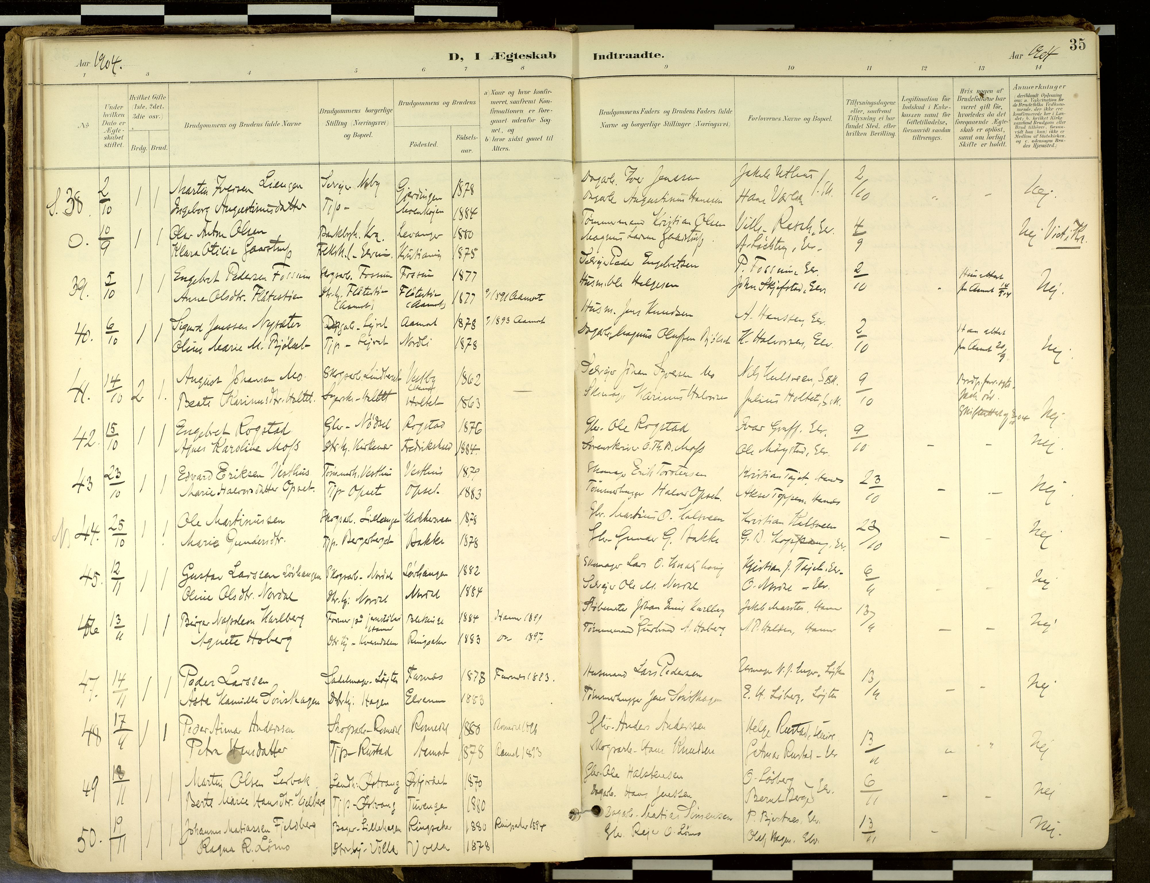 Elverum prestekontor, AV/SAH-PREST-044/H/Ha/Haa/L0018: Parish register (official) no. 18, 1894-1914, p. 35