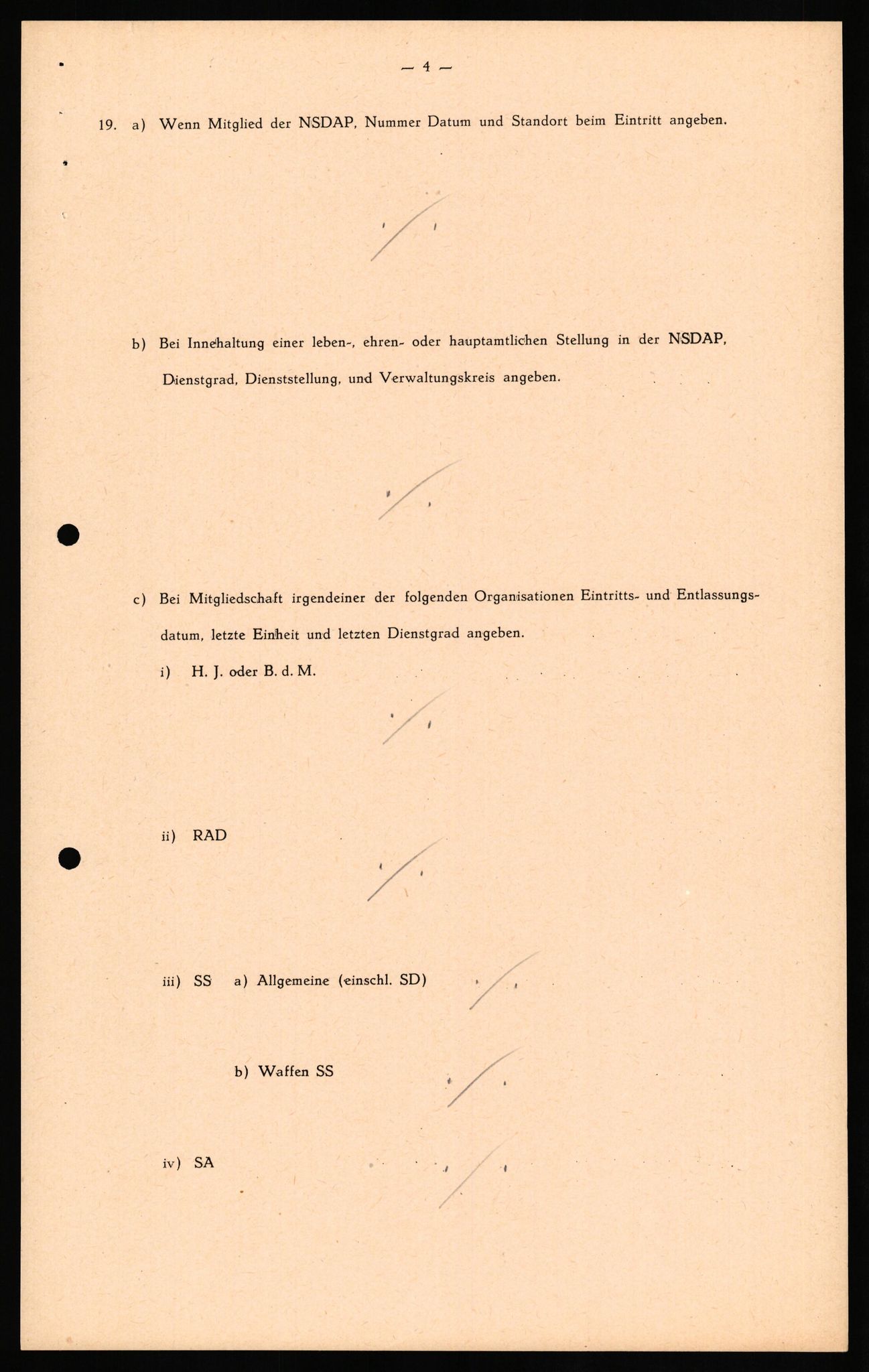 Forsvaret, Forsvarets overkommando II, RA/RAFA-3915/D/Db/L0027: CI Questionaires. Tyske okkupasjonsstyrker i Norge. Tyskere., 1945-1946, p. 120