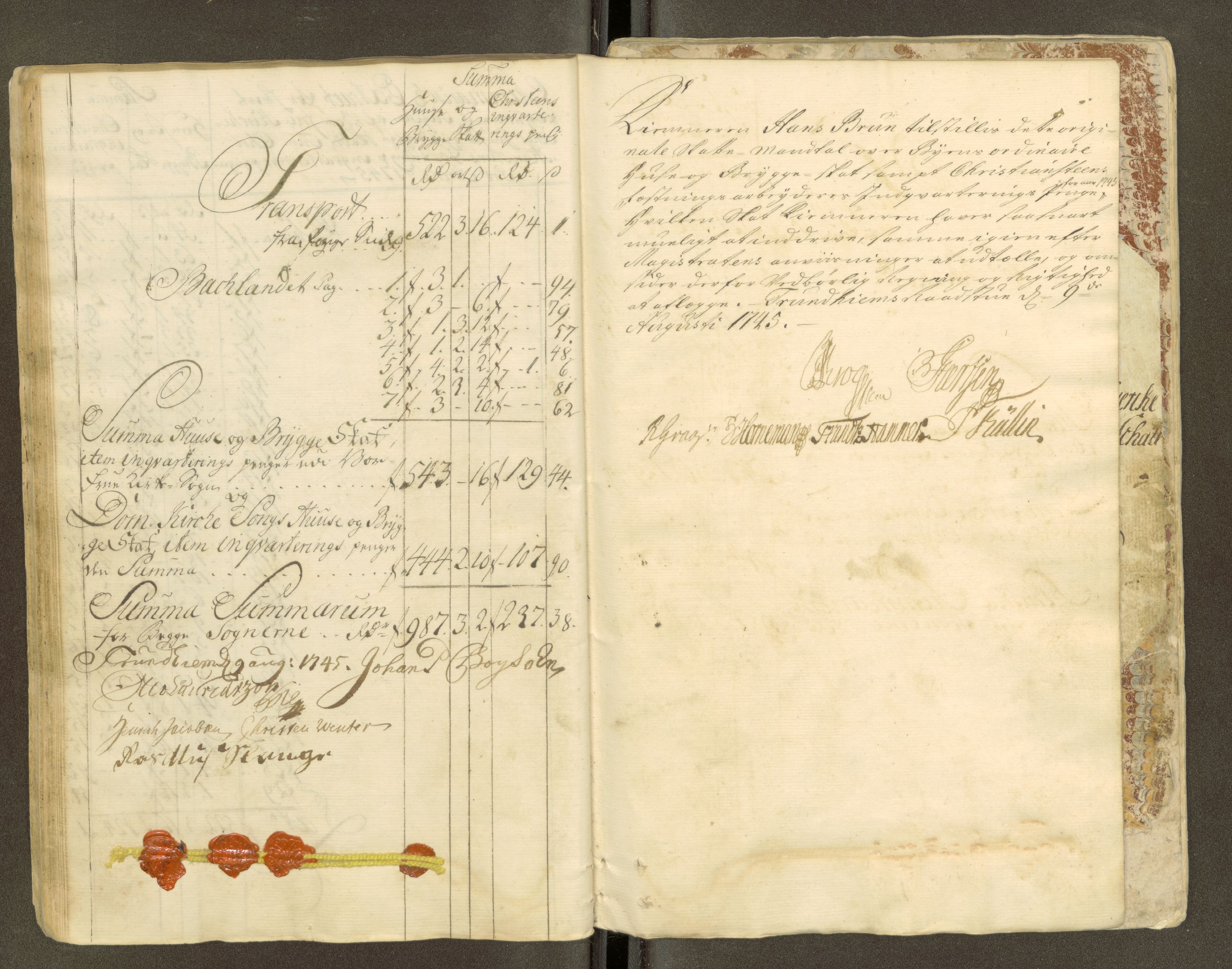 Trondheim magistrat, SAT/A-4372/D/Da/L0007: Skattemanntall, 1740-1745, p. 427