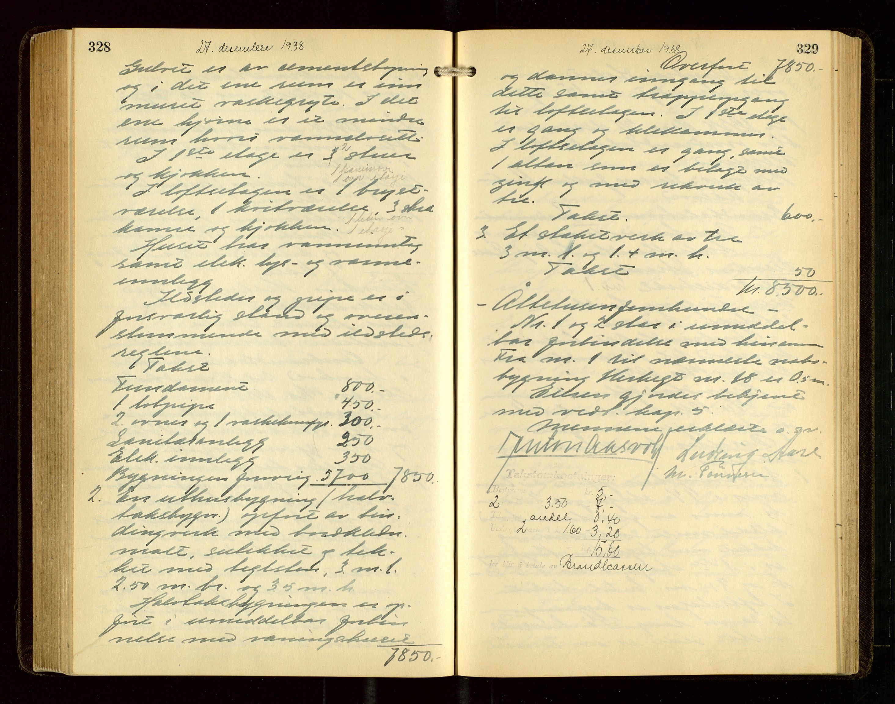 Eigersund lensmannskontor, AV/SAST-A-100171/God/L0011: "Branntakstprotokoll", 1930-1942, p. 328-329