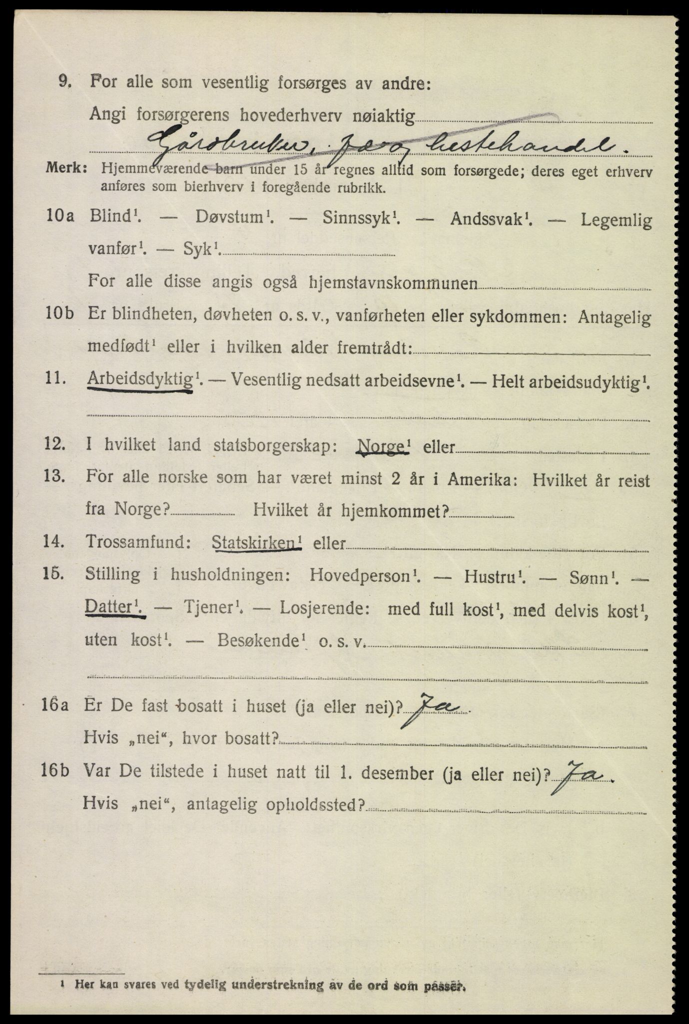 SAH, 1920 census for Nord-Fron, 1920, p. 6071