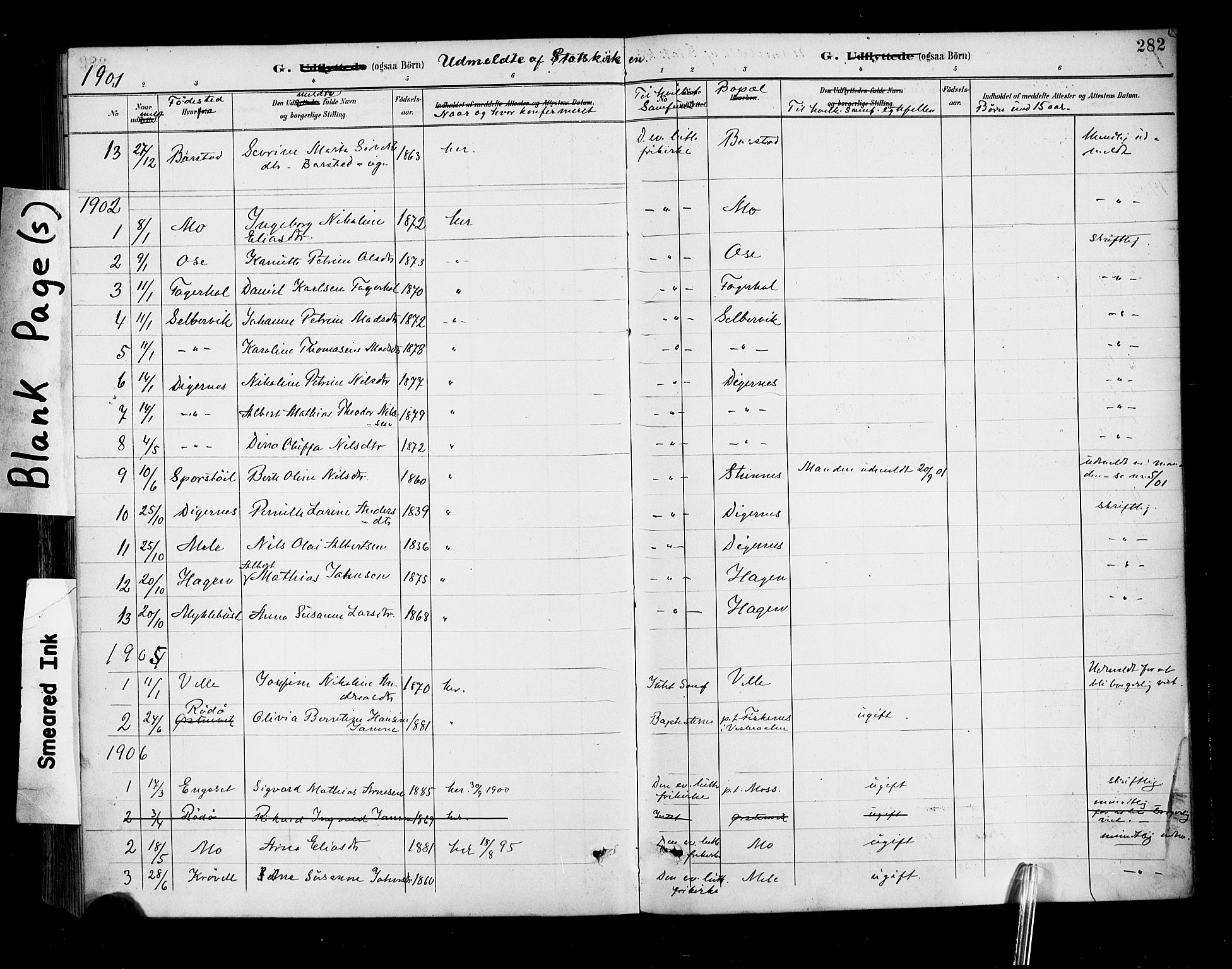 Ministerialprotokoller, klokkerbøker og fødselsregistre - Møre og Romsdal, AV/SAT-A-1454/513/L0177: Parish register (official) no. 513A04, 1890-1906, p. 282