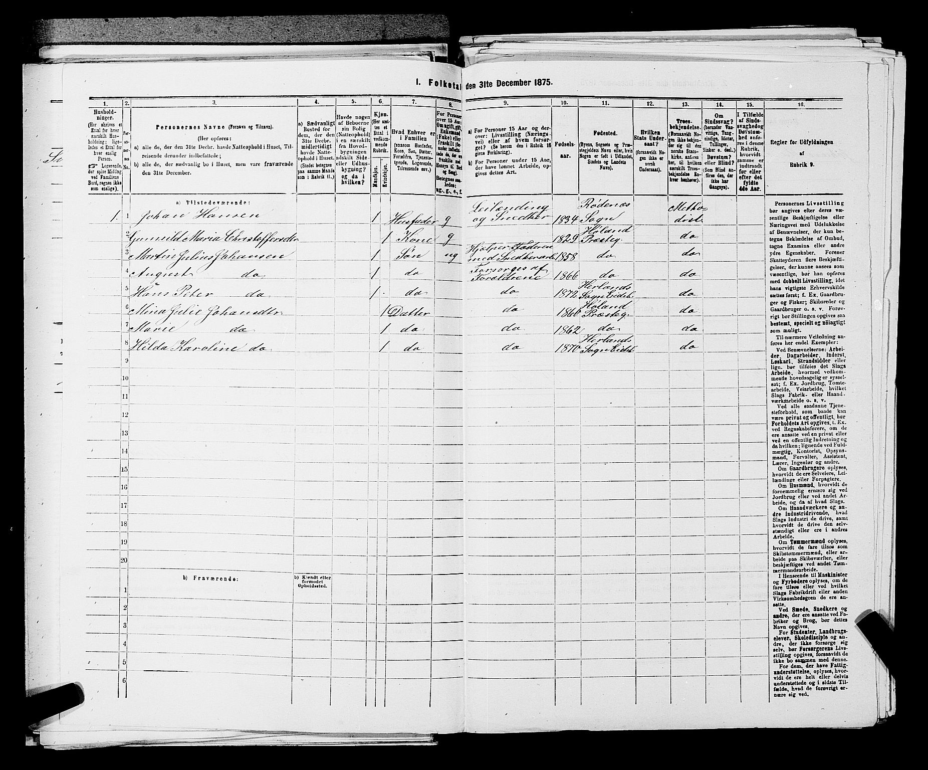 RA, 1875 census for 0125P Eidsberg, 1875, p. 1710