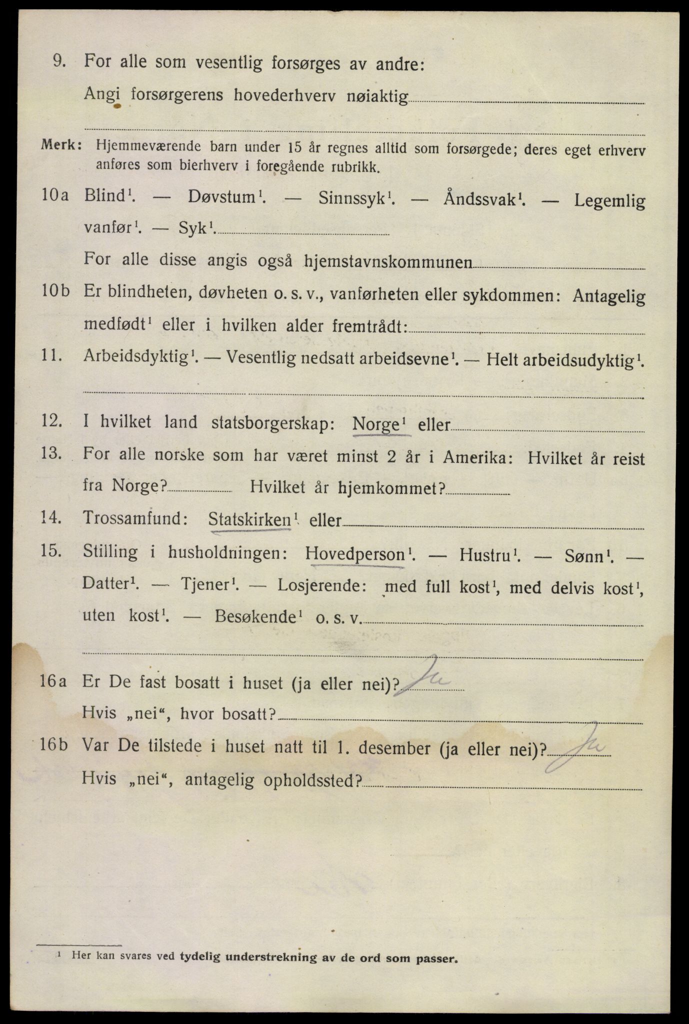 SAKO, 1920 census for Sande, 1920, p. 8955