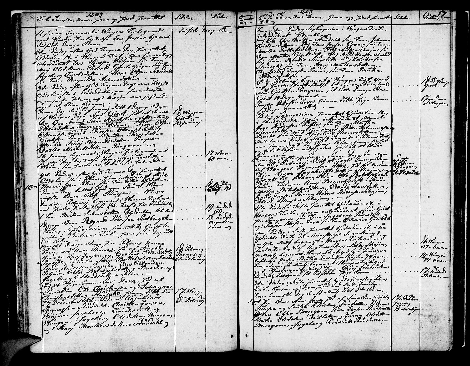 Aurland sokneprestembete, SAB/A-99937/H/Ha/Haa/L0005: Parish register (official) no. A 5, 1801-1821, p. 17