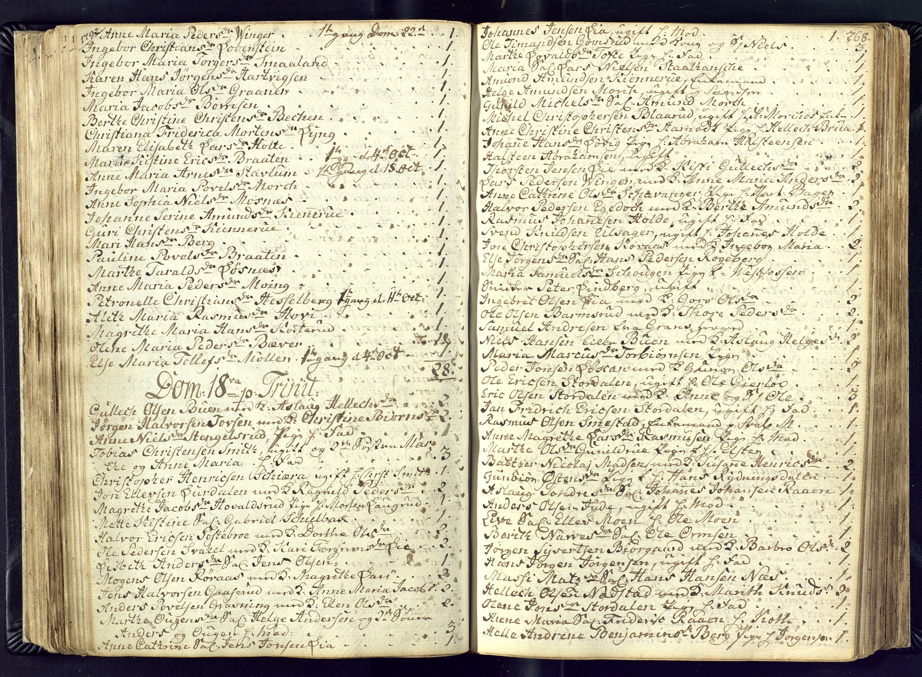 Kongsberg kirkebøker, AV/SAKO-A-22/M/Ma/L0011: Communicants register no. 11, 1788-1795, p. 268