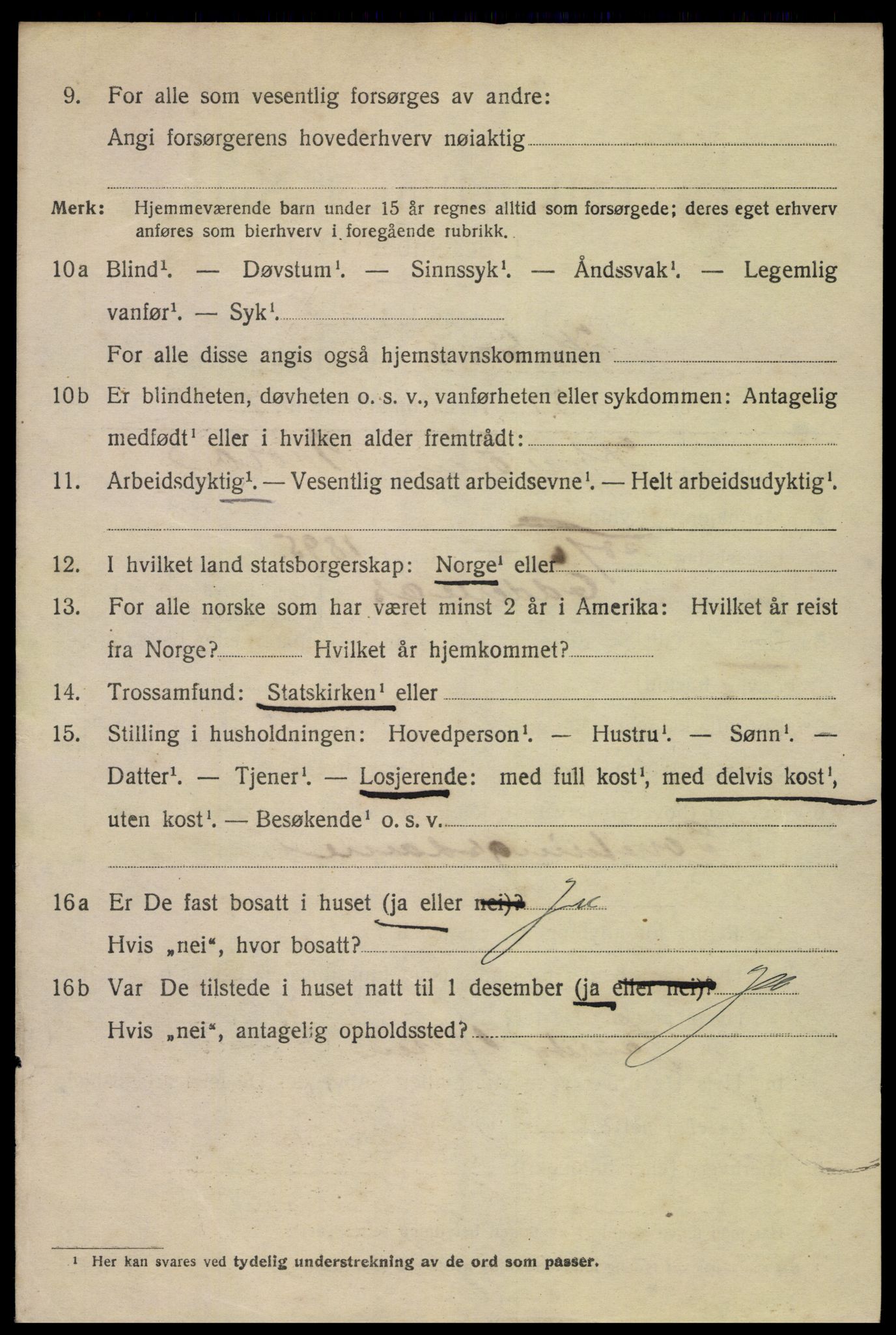 SAK, 1920 census for Kristiansand, 1920, p. 42238