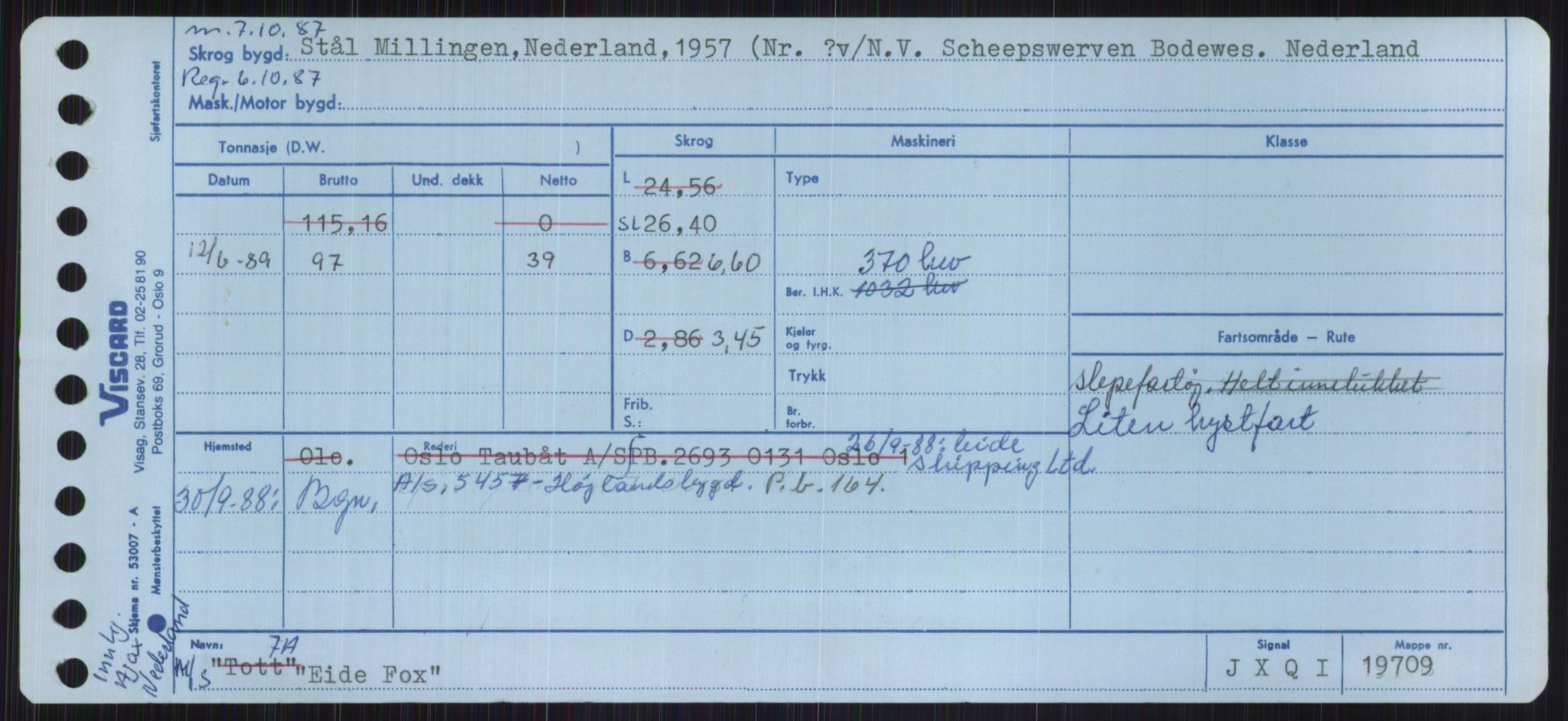 Sjøfartsdirektoratet med forløpere, Skipsmålingen, RA/S-1627/H/Ha/L0001/0002: Fartøy, A-Eig / Fartøy Bjør-Eig, p. 1001