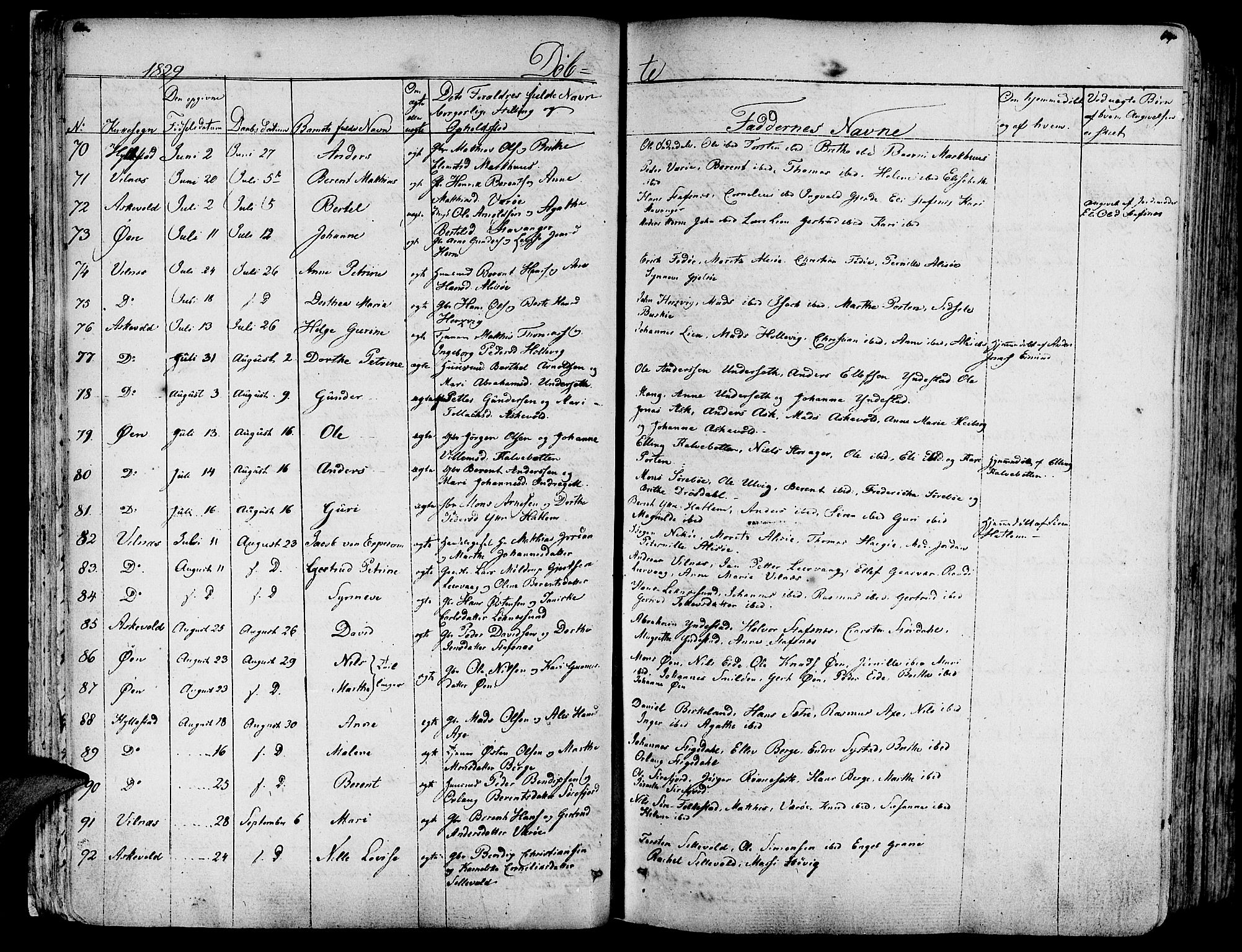 Askvoll sokneprestembete, SAB/A-79501/H/Haa/Haaa/L0010: Parish register (official) no. A 10, 1821-1844, p. 68-69
