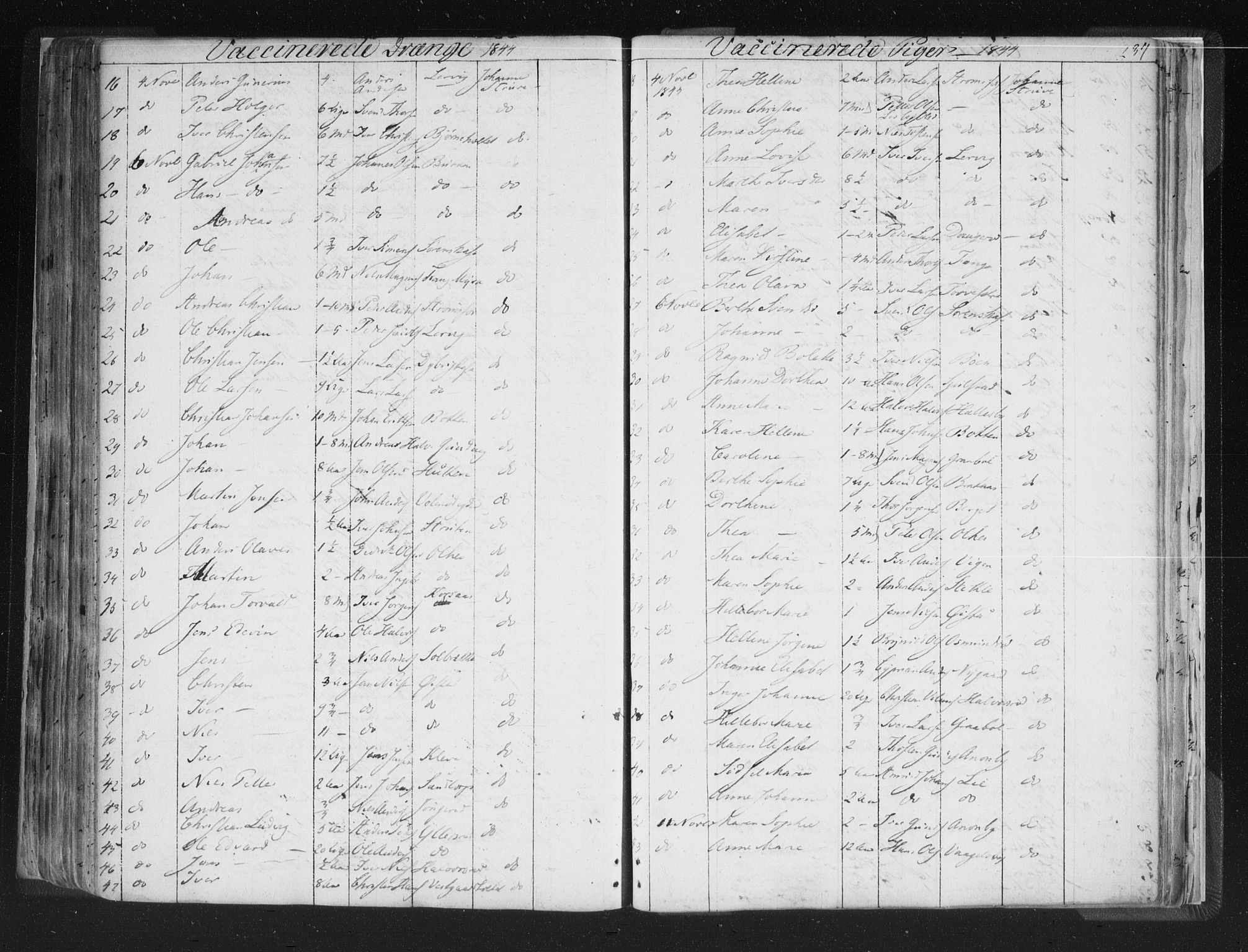 Aremark prestekontor Kirkebøker, SAO/A-10899/F/Fc/L0002: Parish register (official) no. III 2, 1834-1849, p. 237
