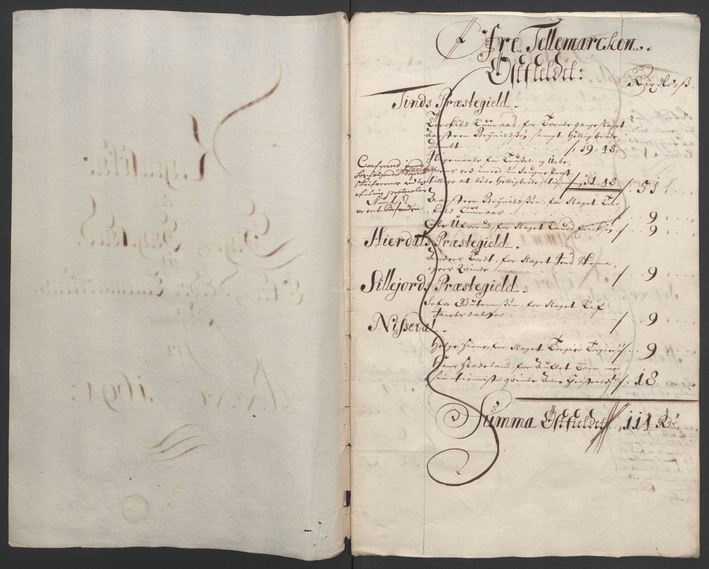 Rentekammeret inntil 1814, Reviderte regnskaper, Fogderegnskap, RA/EA-4092/R36/L2092: Fogderegnskap Øvre og Nedre Telemark og Bamble, 1694, p. 37
