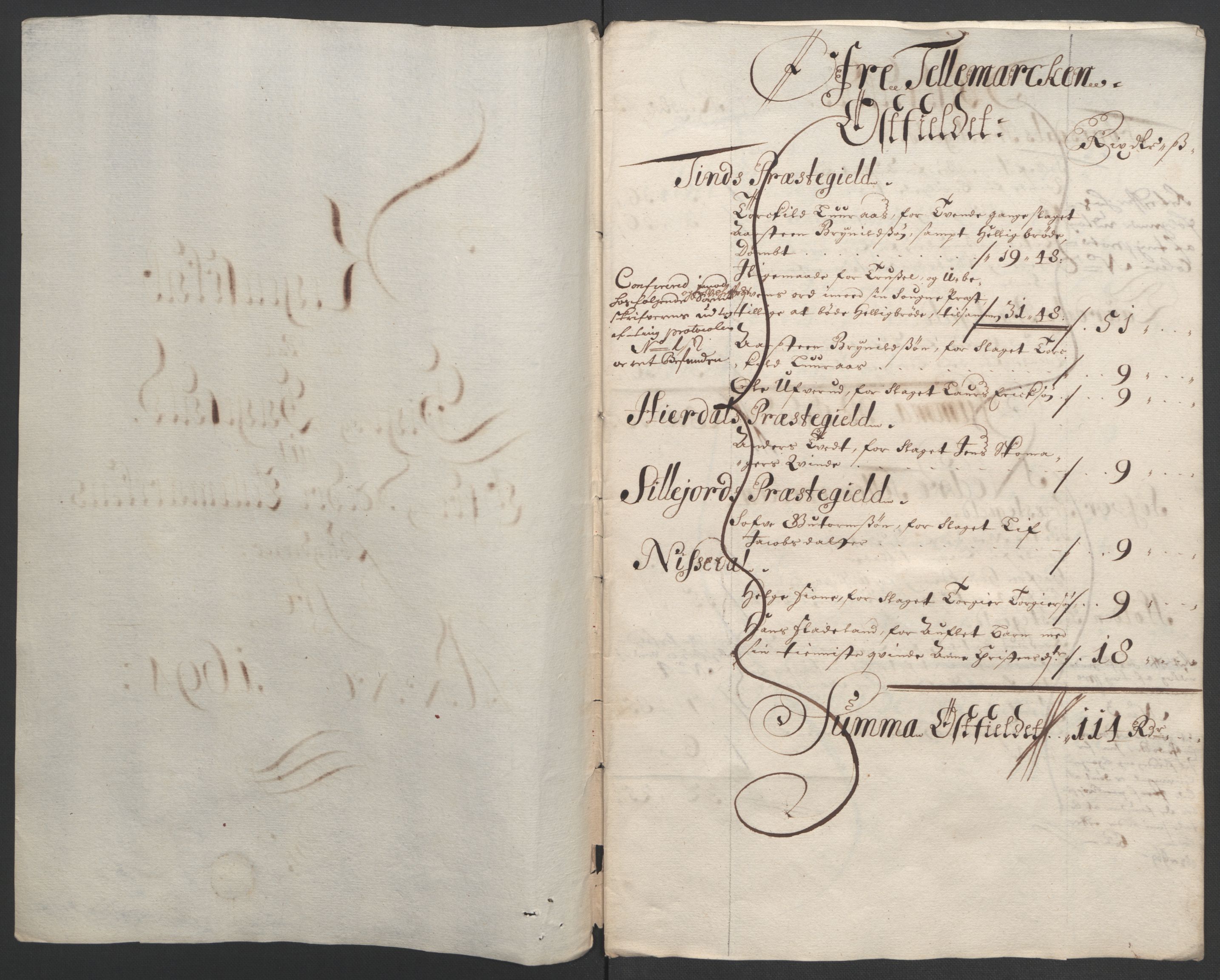 Rentekammeret inntil 1814, Reviderte regnskaper, Fogderegnskap, AV/RA-EA-4092/R36/L2092: Fogderegnskap Øvre og Nedre Telemark og Bamble, 1694, p. 37