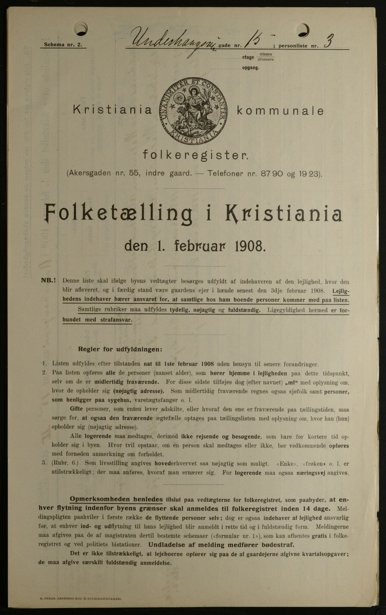 OBA, Municipal Census 1908 for Kristiania, 1908, p. 107629