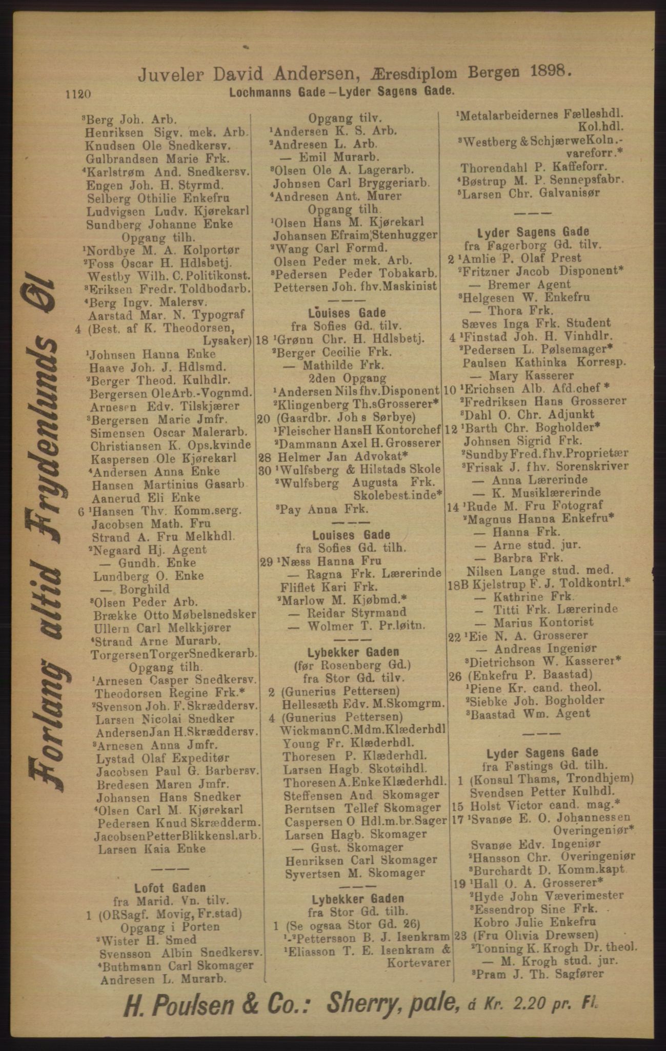 Kristiania/Oslo adressebok, PUBL/-, 1906, p. 1120