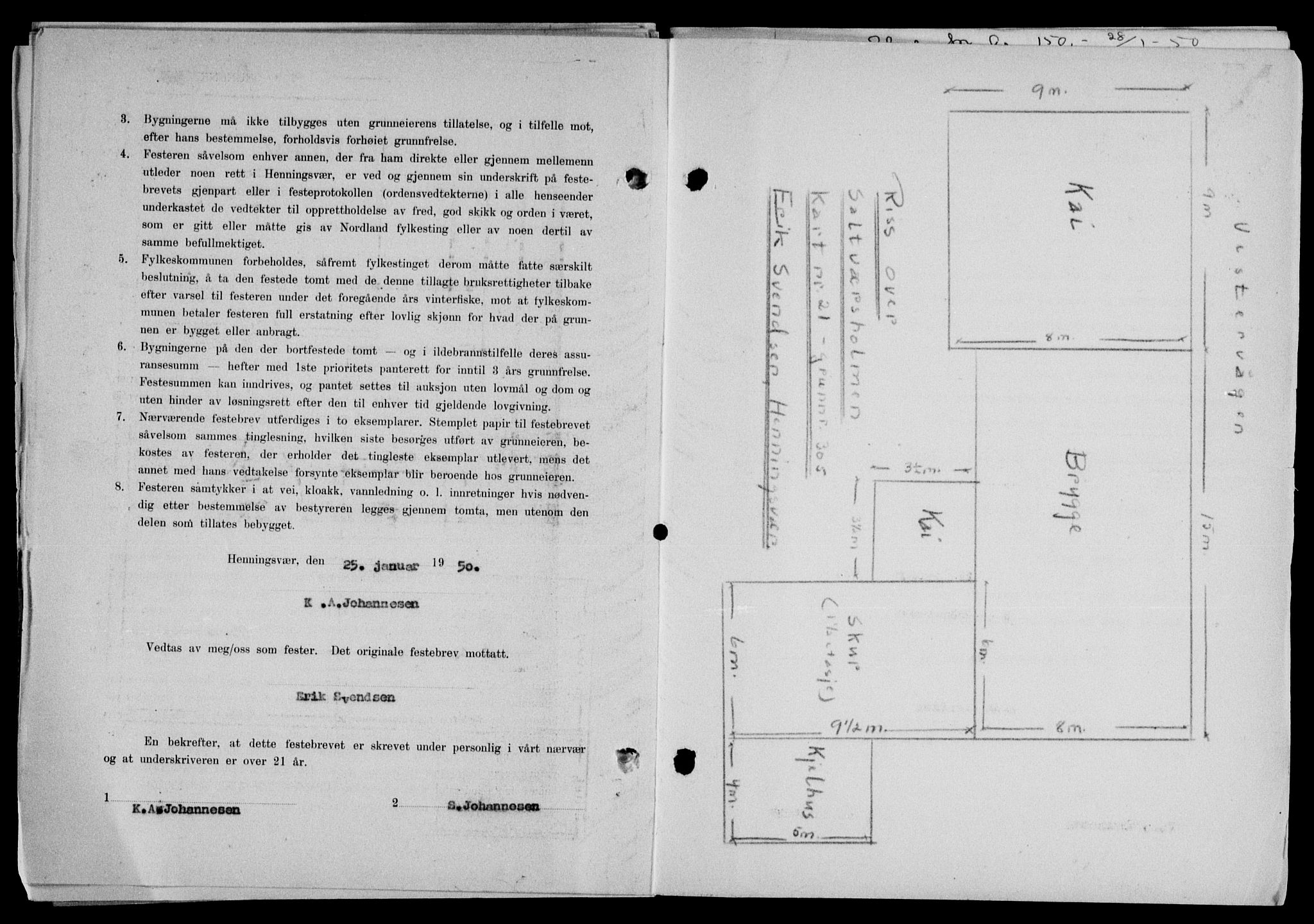 Lofoten sorenskriveri, SAT/A-0017/1/2/2C/L0022a: Mortgage book no. 22a, 1949-1950, Diary no: : 231/1950