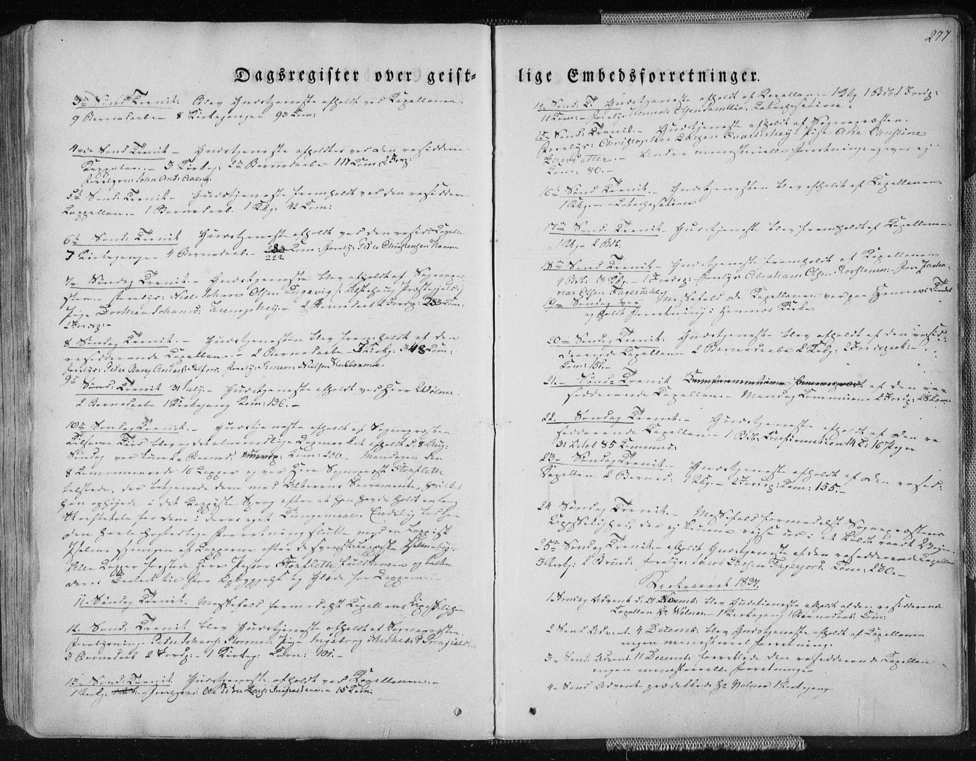 Ministerialprotokoller, klokkerbøker og fødselsregistre - Nordland, AV/SAT-A-1459/827/L0390: Parish register (official) no. 827A02, 1826-1841, p. 277