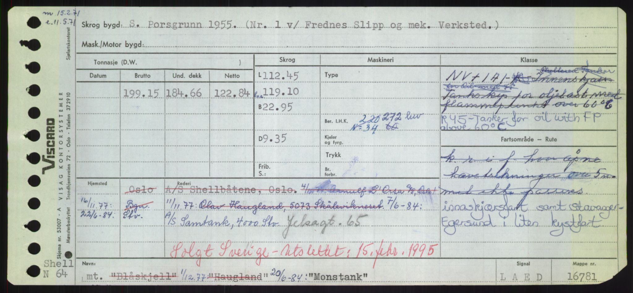 Sjøfartsdirektoratet med forløpere, Skipsmålingen, RA/S-1627/H/Hd/L0025: Fartøy, Min-Mås, p. 155