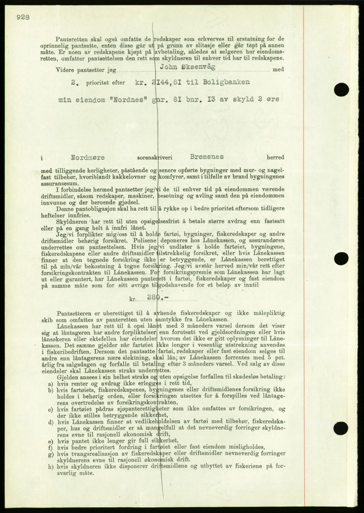 Nordmøre sorenskriveri, AV/SAT-A-4132/1/2/2Ca/L0092: Mortgage book no. B82, 1937-1938, Diary no: : 637/1938