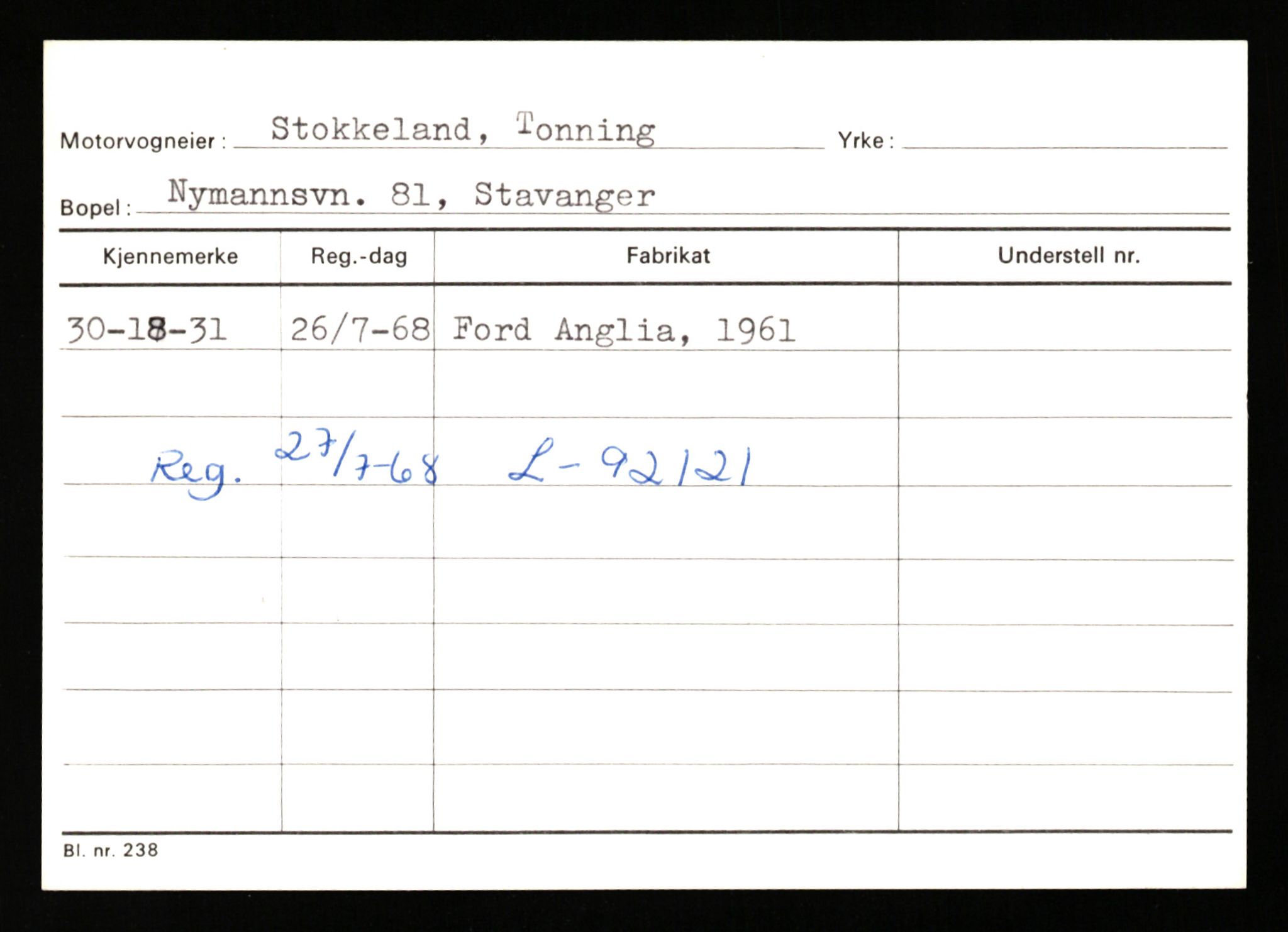 Stavanger trafikkstasjon, AV/SAST-A-101942/0/G/L0011: Registreringsnummer: 240000 - 363477, 1930-1971, p. 1301