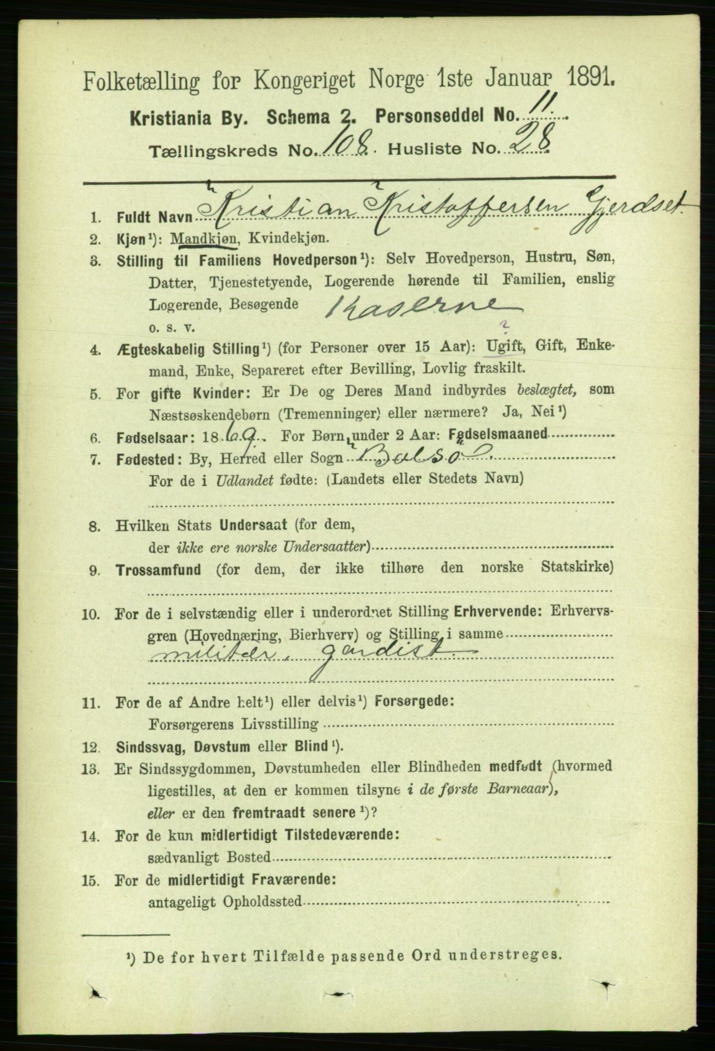 RA, 1891 census for 0301 Kristiania, 1891, p. 56162