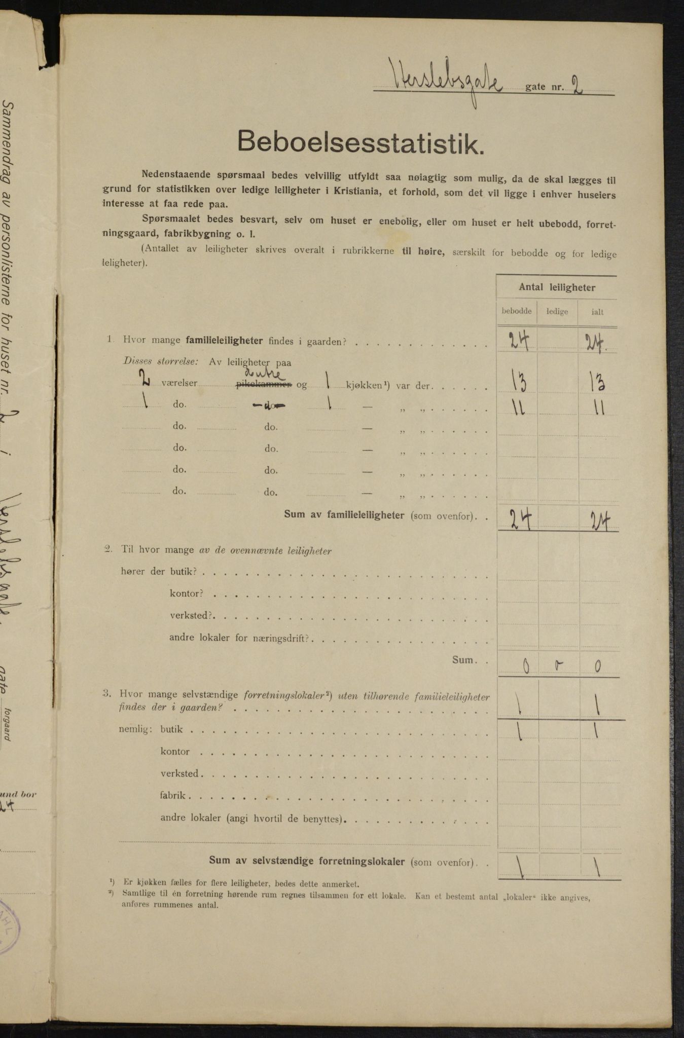 OBA, Municipal Census 1915 for Kristiania, 1915, p. 38648