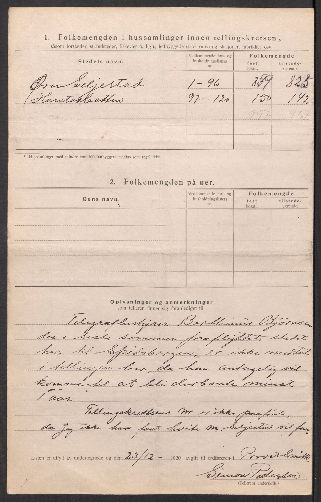 SATØ, 1920 census for Trondenes, 1920, p. 66