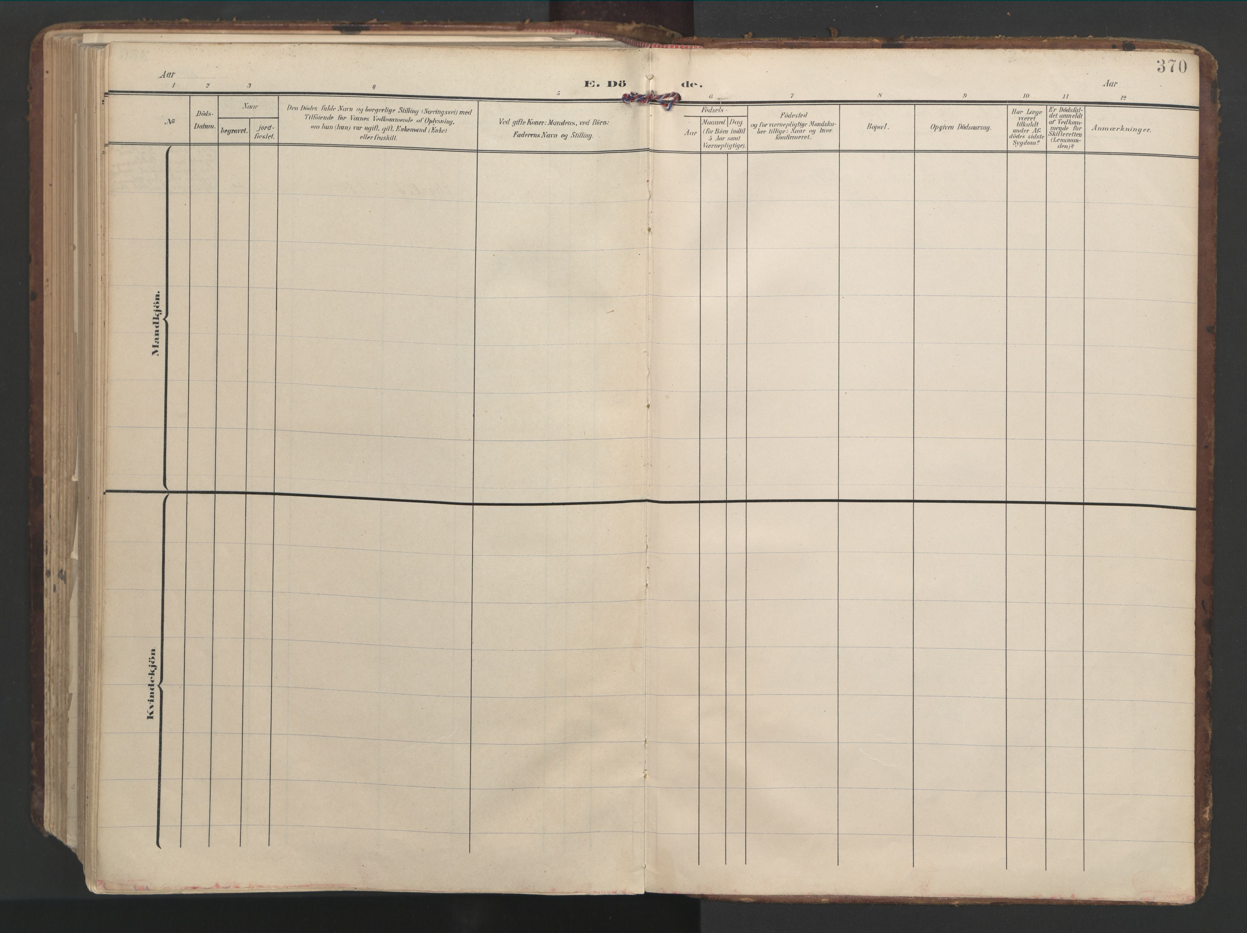 Vardø sokneprestkontor, AV/SATØ-S-1332/H/Ha/L0012kirke: Parish register (official) no. 12, 1907-1921, p. 370