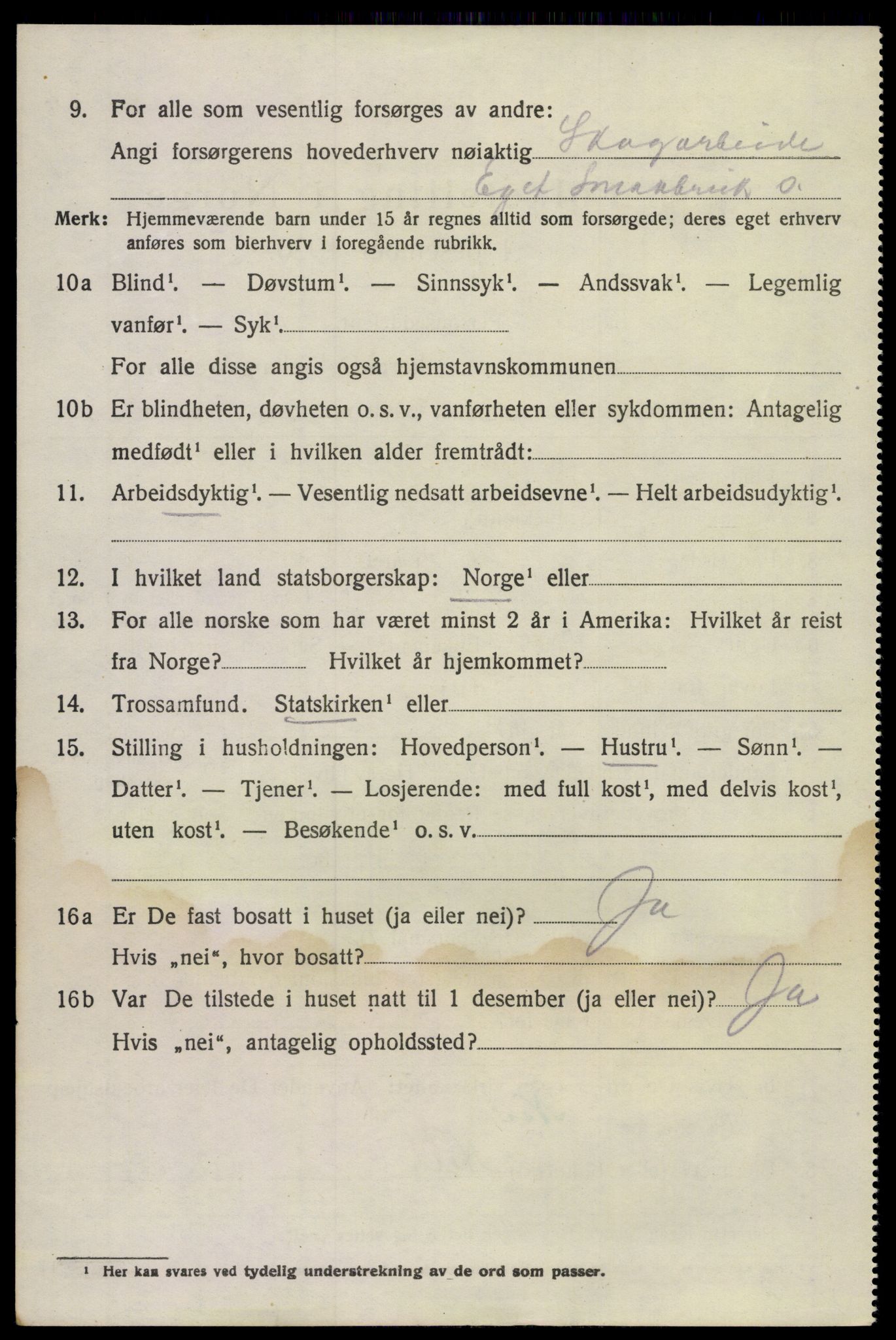 SAKO, 1920 census for Drangedal, 1920, p. 9956