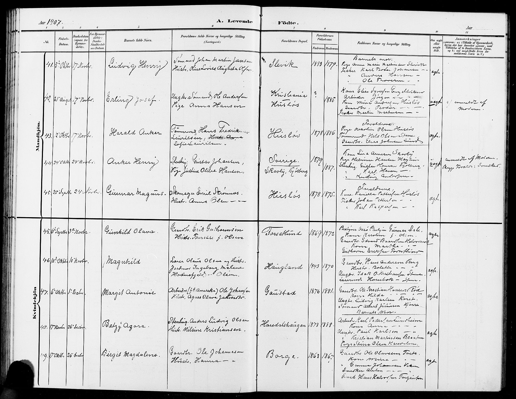 Onsøy prestekontor Kirkebøker, AV/SAO-A-10914/G/Ga/L0002: Parish register (copy) no. I 2, 1903-1909