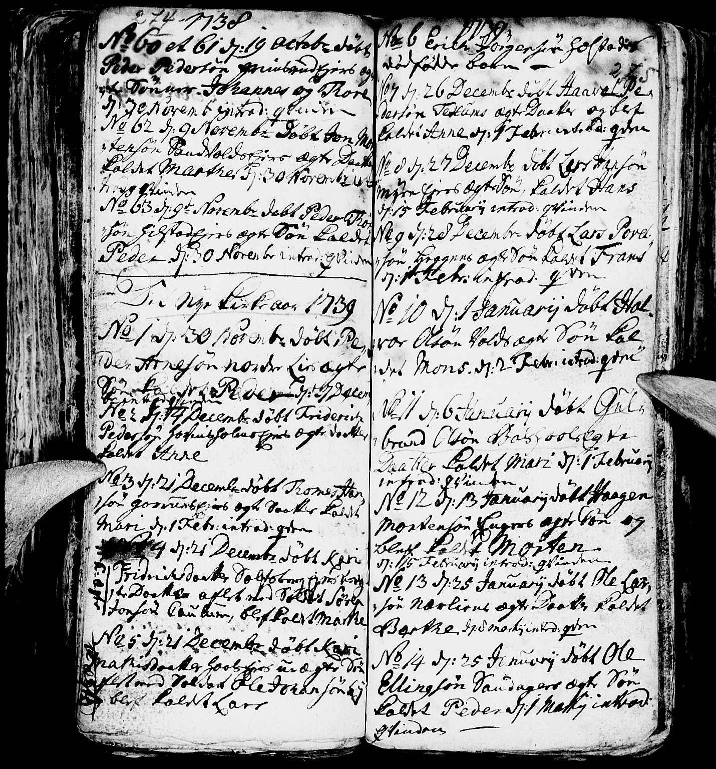 Nes prestekontor, Hedmark, AV/SAH-PREST-020/L/La/L0001: Parish register (copy) no. 1, 1663-1784, p. 274-275