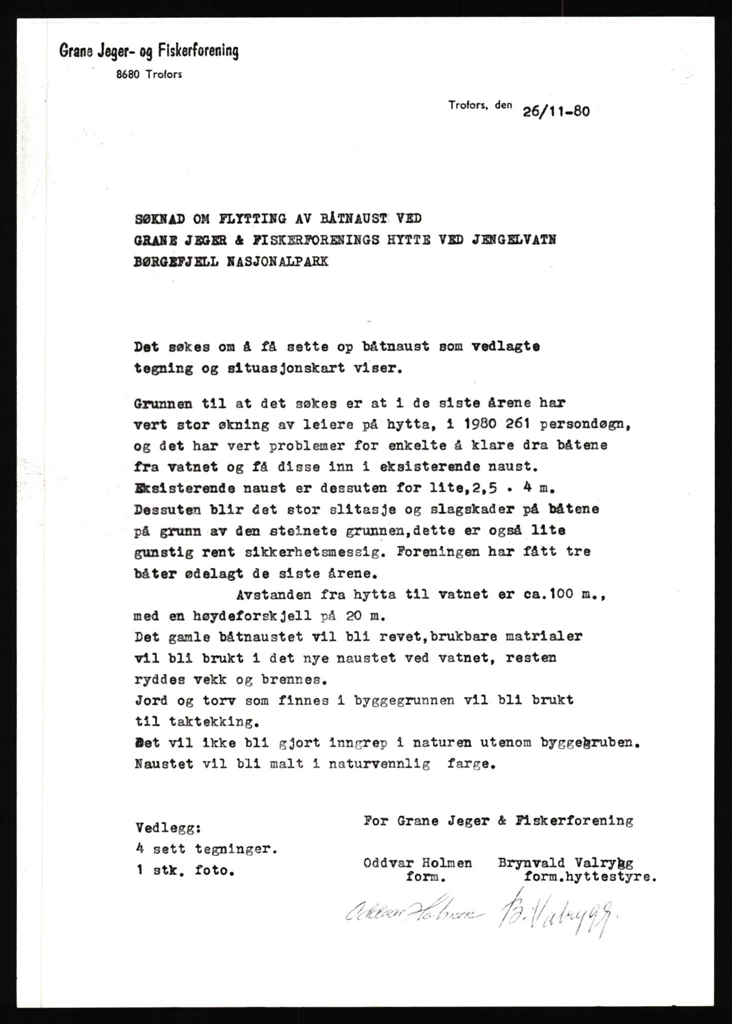 Statens naturverninspektør, AV/RA-S-2464/D/L0082: Nasjonalparker: Børgefjell og Rago, 1961-1982, p. 22
