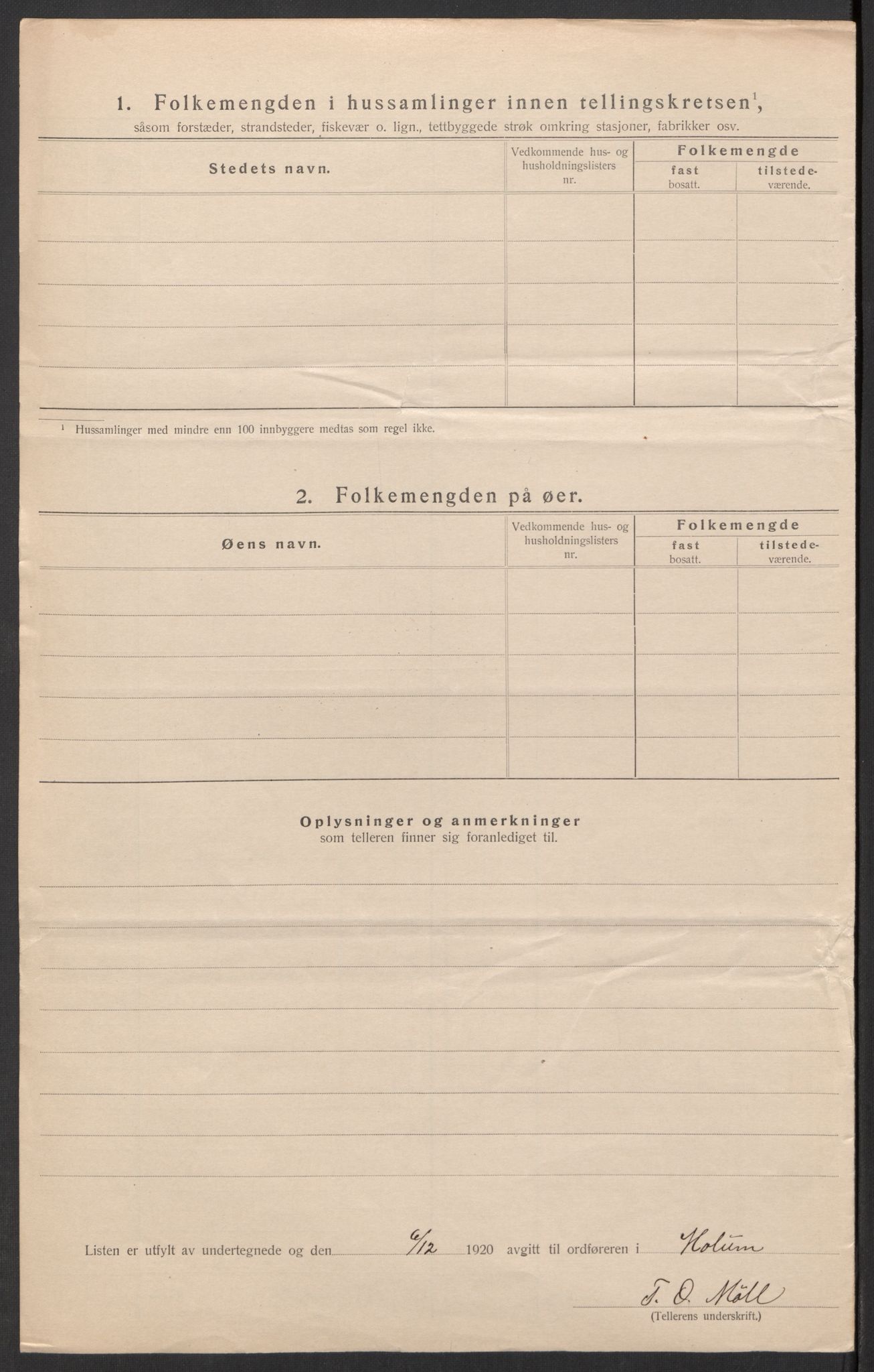 SAK, 1920 census for Holum, 1920, p. 27