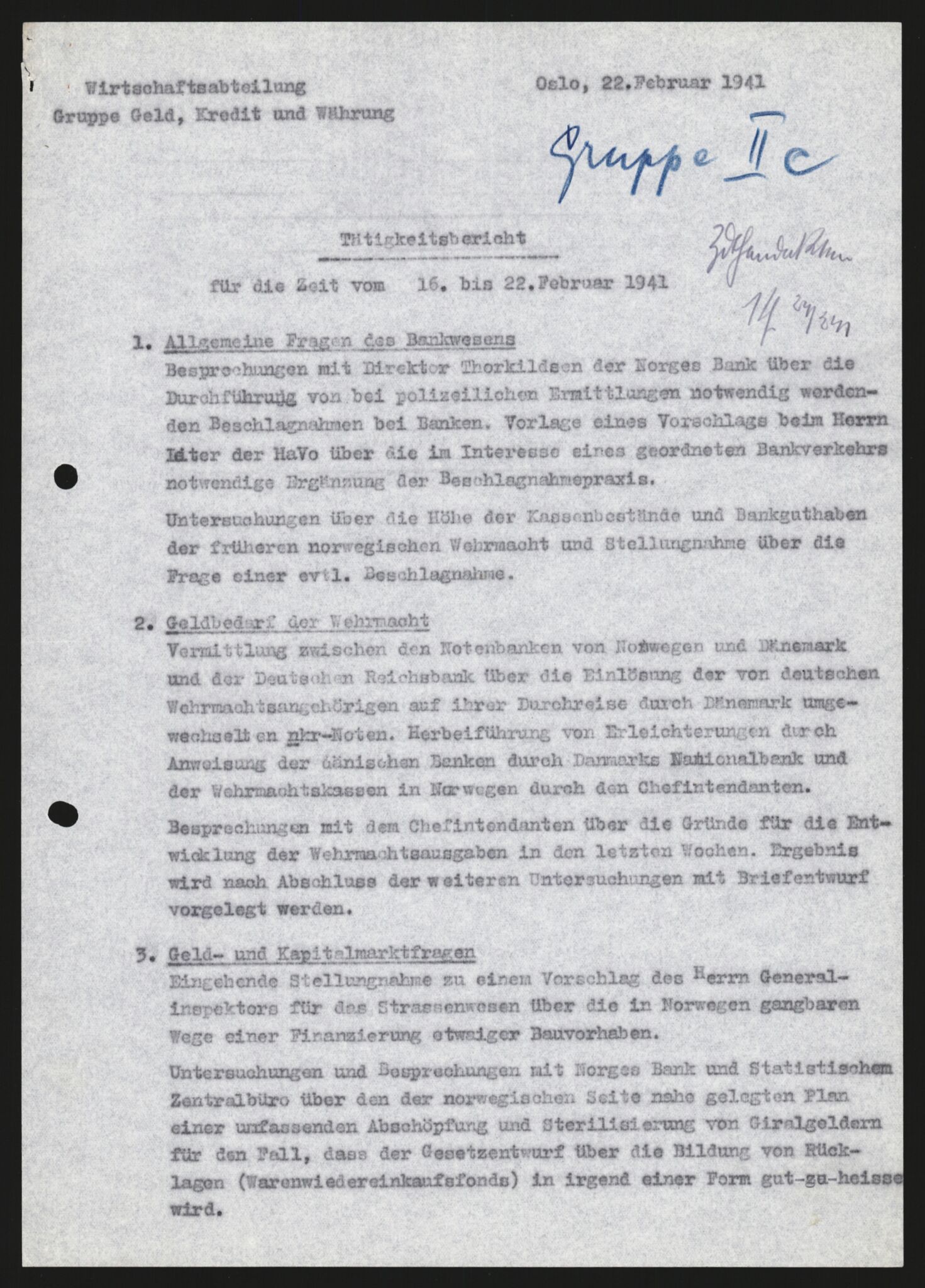 Forsvarets Overkommando. 2 kontor. Arkiv 11.4. Spredte tyske arkivsaker, AV/RA-RAFA-7031/D/Dar/Darb/L0003: Reichskommissariat - Hauptabteilung Vervaltung, 1940-1945, p. 1592