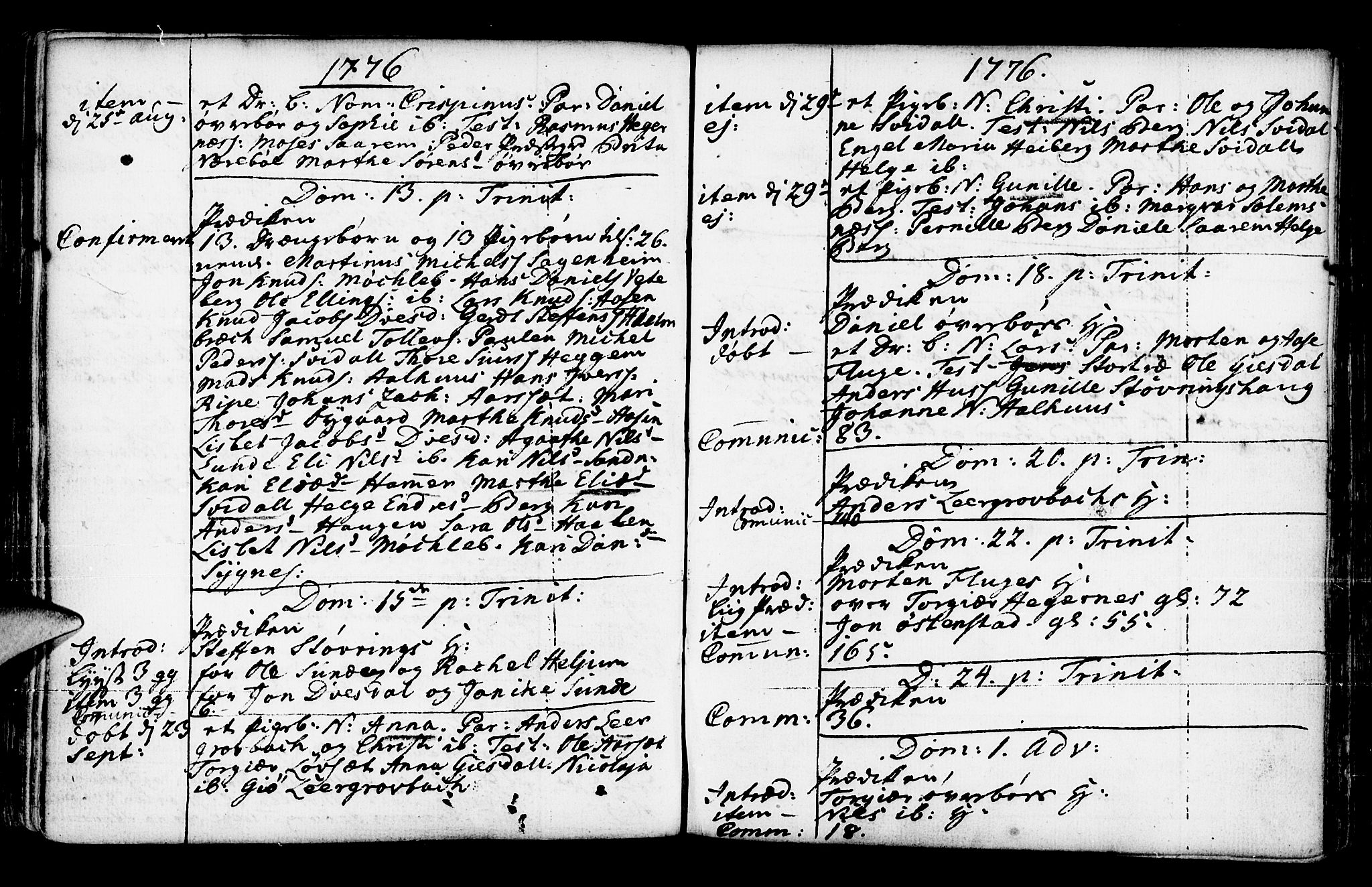Jølster sokneprestembete, SAB/A-80701/H/Haa/Haaa/L0003: Parish register (official) no. A 3, 1748-1789, p. 153