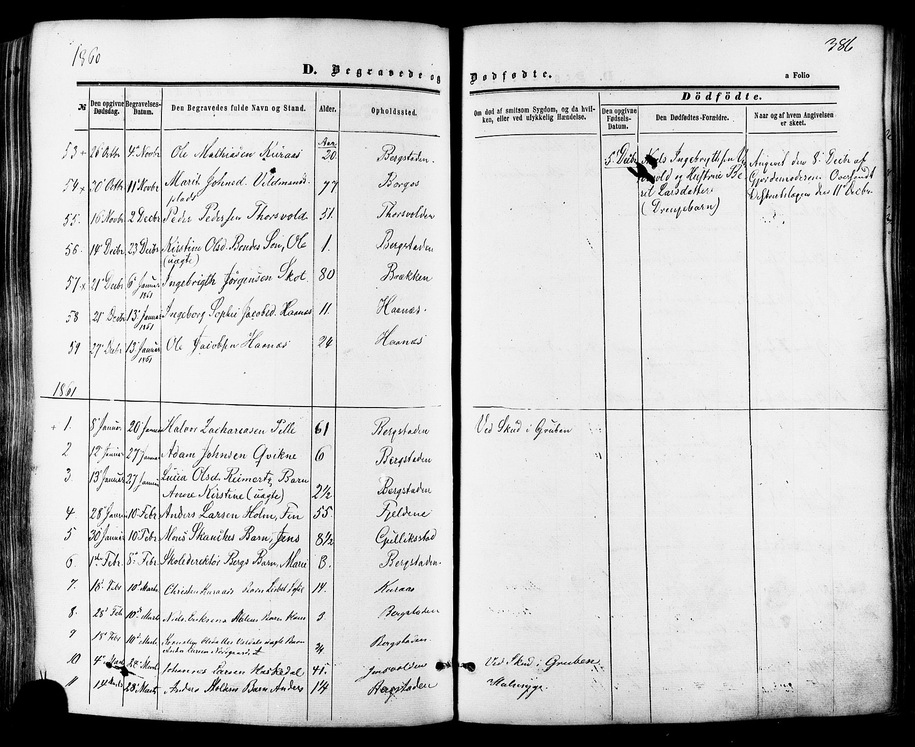 Ministerialprotokoller, klokkerbøker og fødselsregistre - Sør-Trøndelag, SAT/A-1456/681/L0932: Parish register (official) no. 681A10, 1860-1878, p. 386