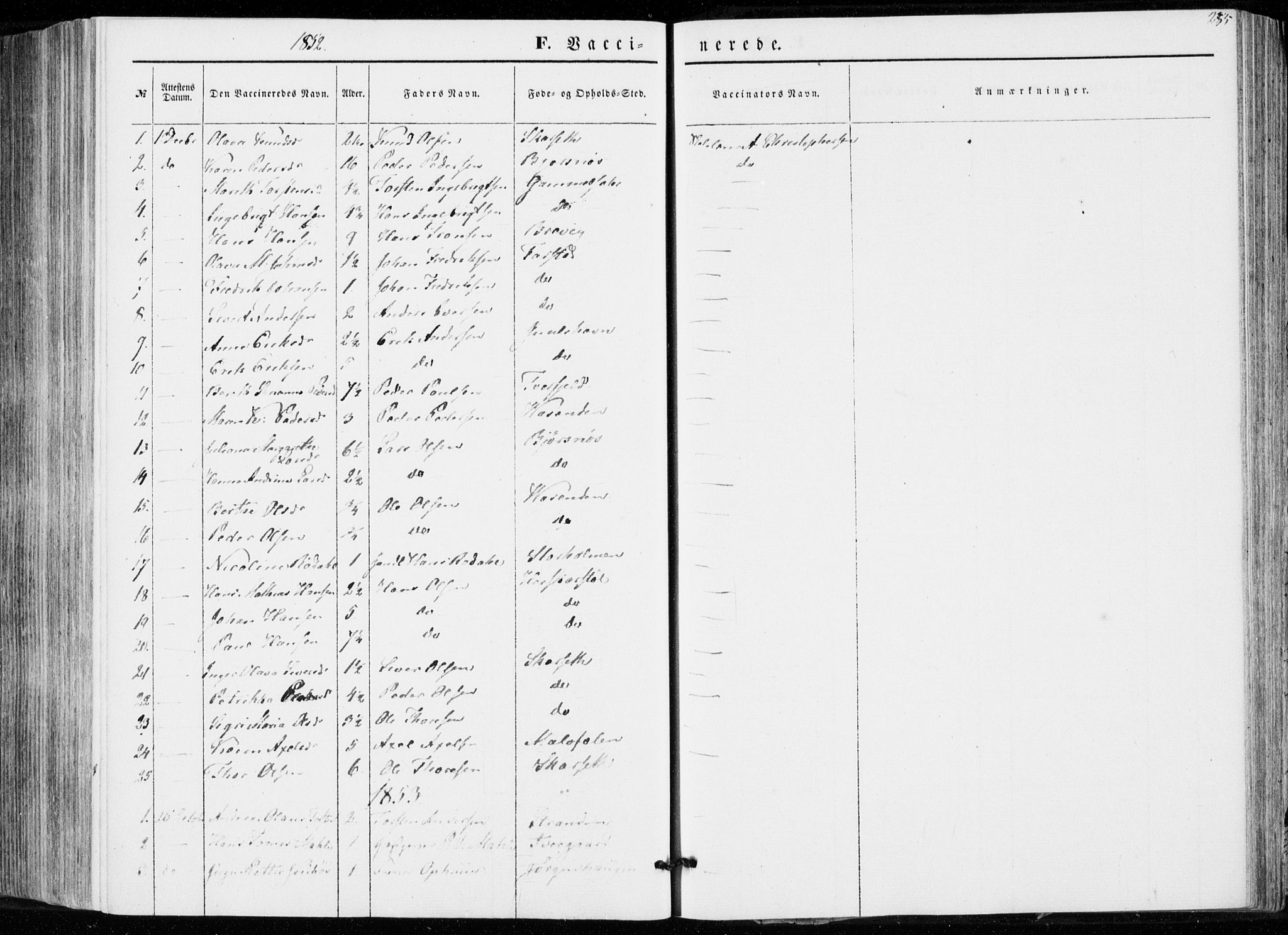 Ministerialprotokoller, klokkerbøker og fødselsregistre - Møre og Romsdal, AV/SAT-A-1454/566/L0767: Parish register (official) no. 566A06, 1852-1868, p. 235