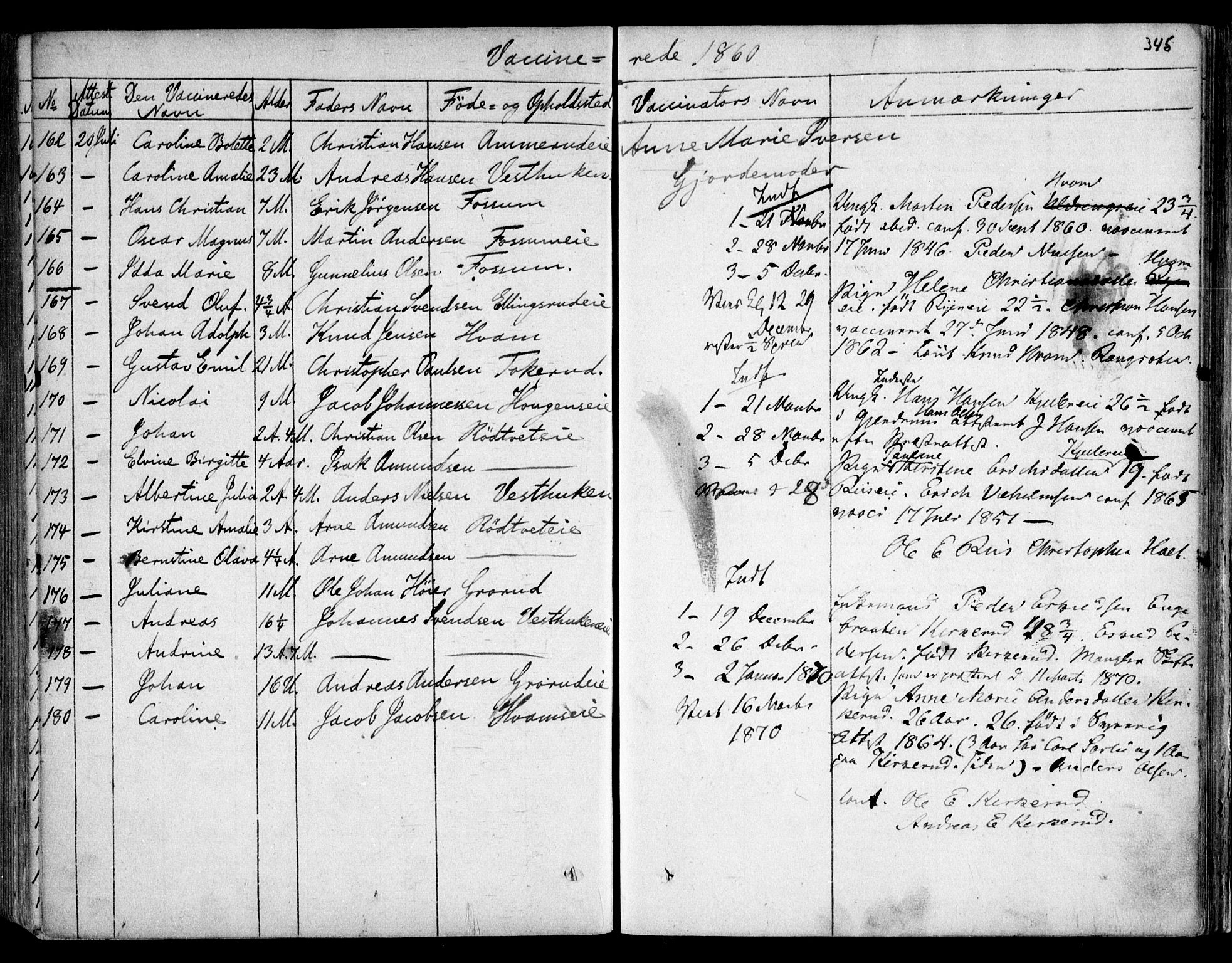 Skedsmo prestekontor Kirkebøker, SAO/A-10033a/F/Fa/L0010: Parish register (official) no. I 10, 1854-1865, p. 345