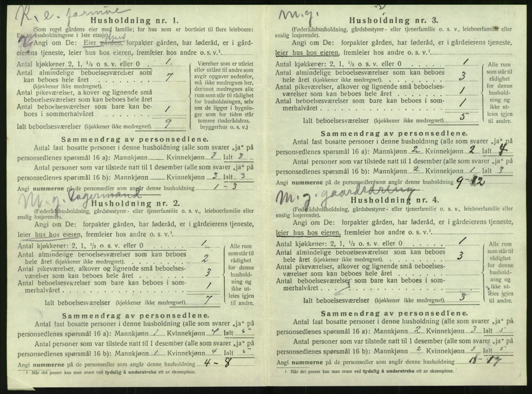 SAT, 1920 census for Tjøtta, 1920, p. 452