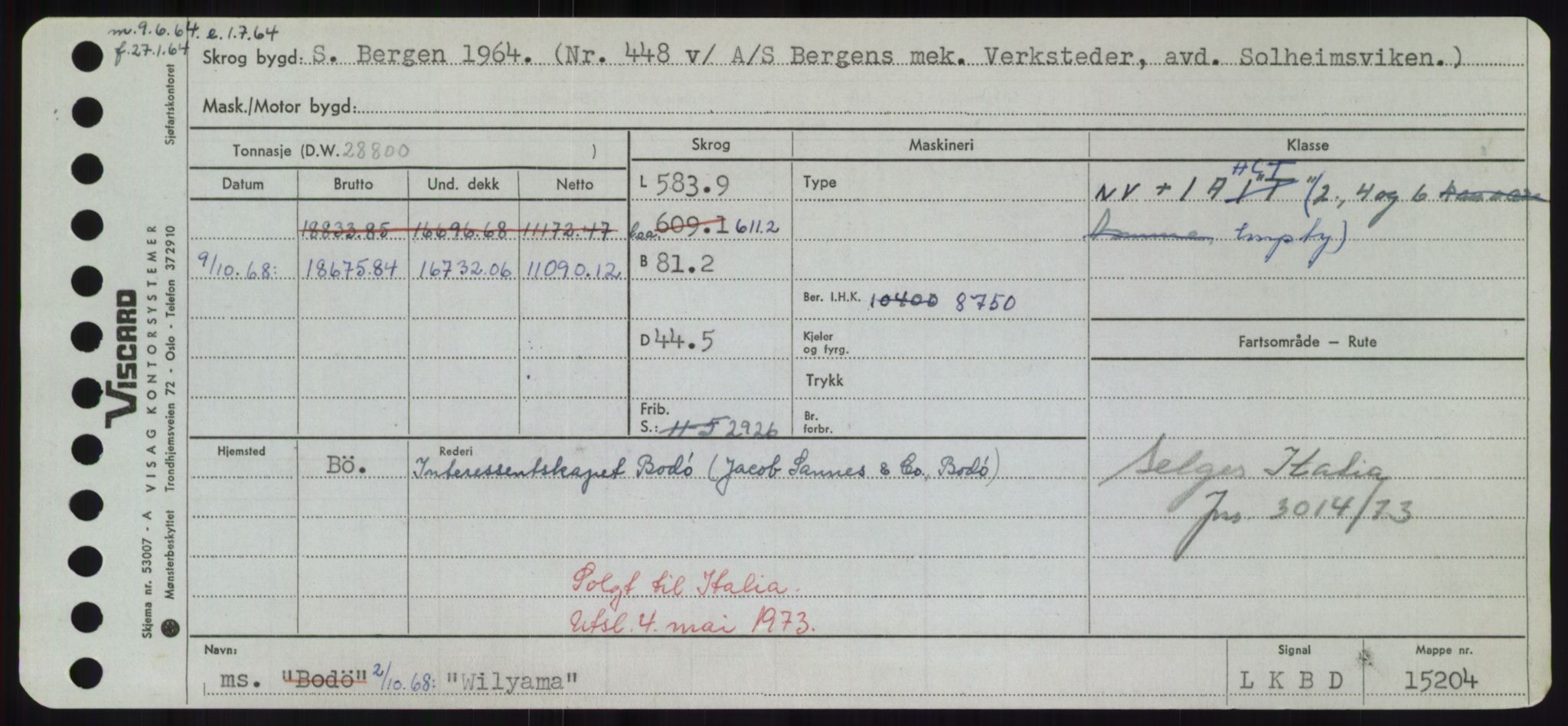 Sjøfartsdirektoratet med forløpere, Skipsmålingen, RA/S-1627/H/Hd/L0041: Fartøy, Vi-Ås, p. 387